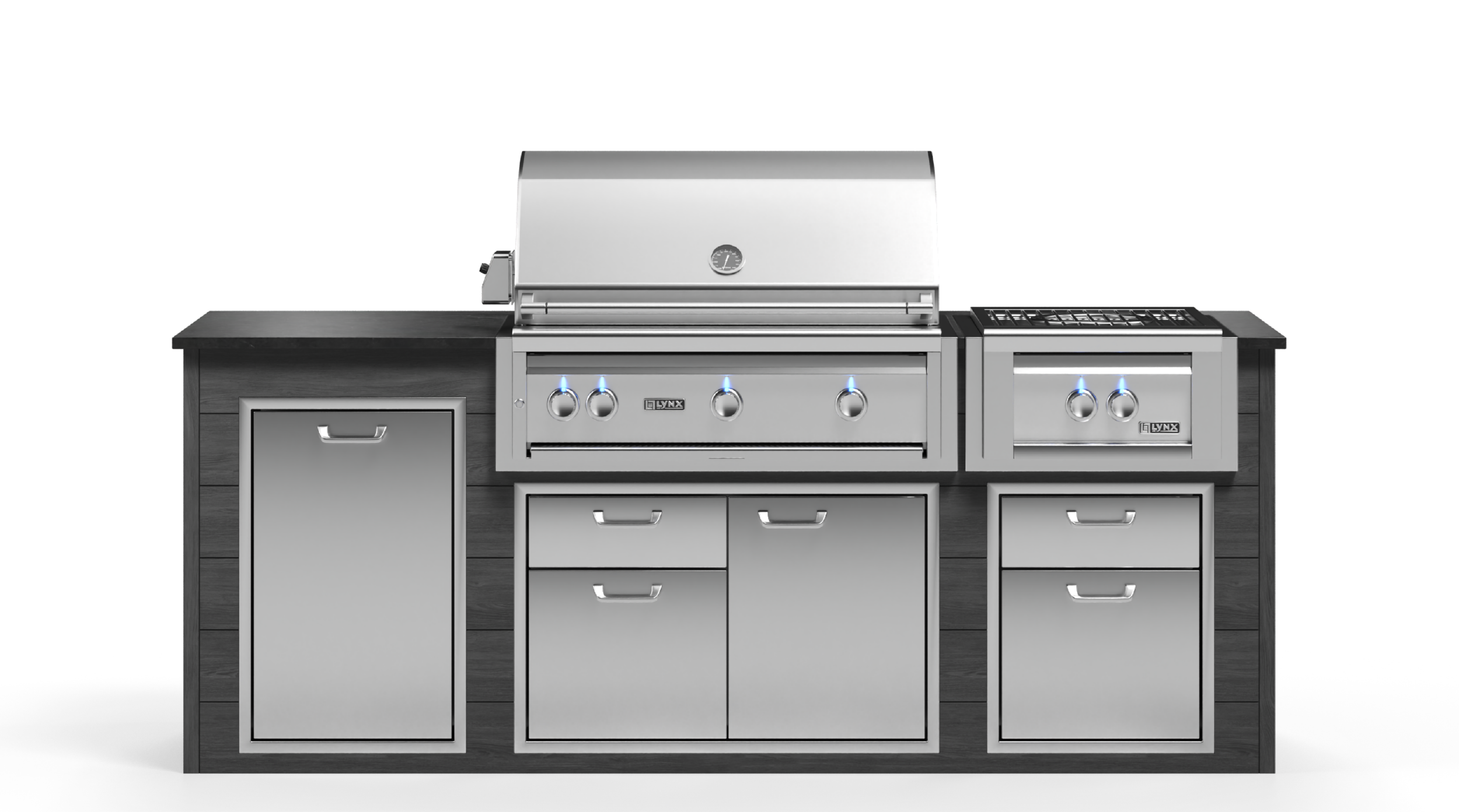 Lynx Pro Prestige Collection 96" Luxury Finished Outdoor Kitchen Package 10-LNX-10-PC-1