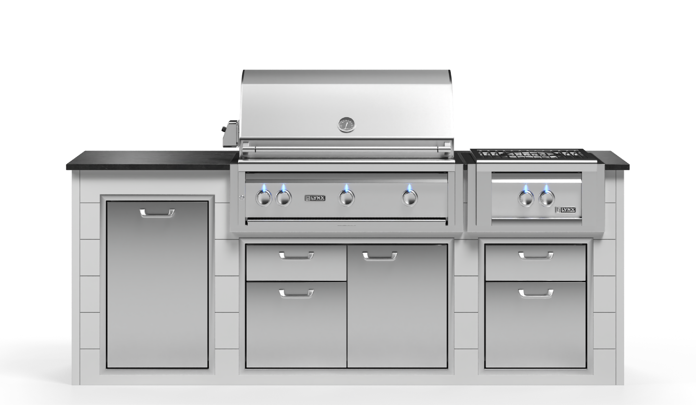 Lynx Pro Prestige Collection 96" Luxury Finished Outdoor Kitchen Package 10-LNX-10-PC-1