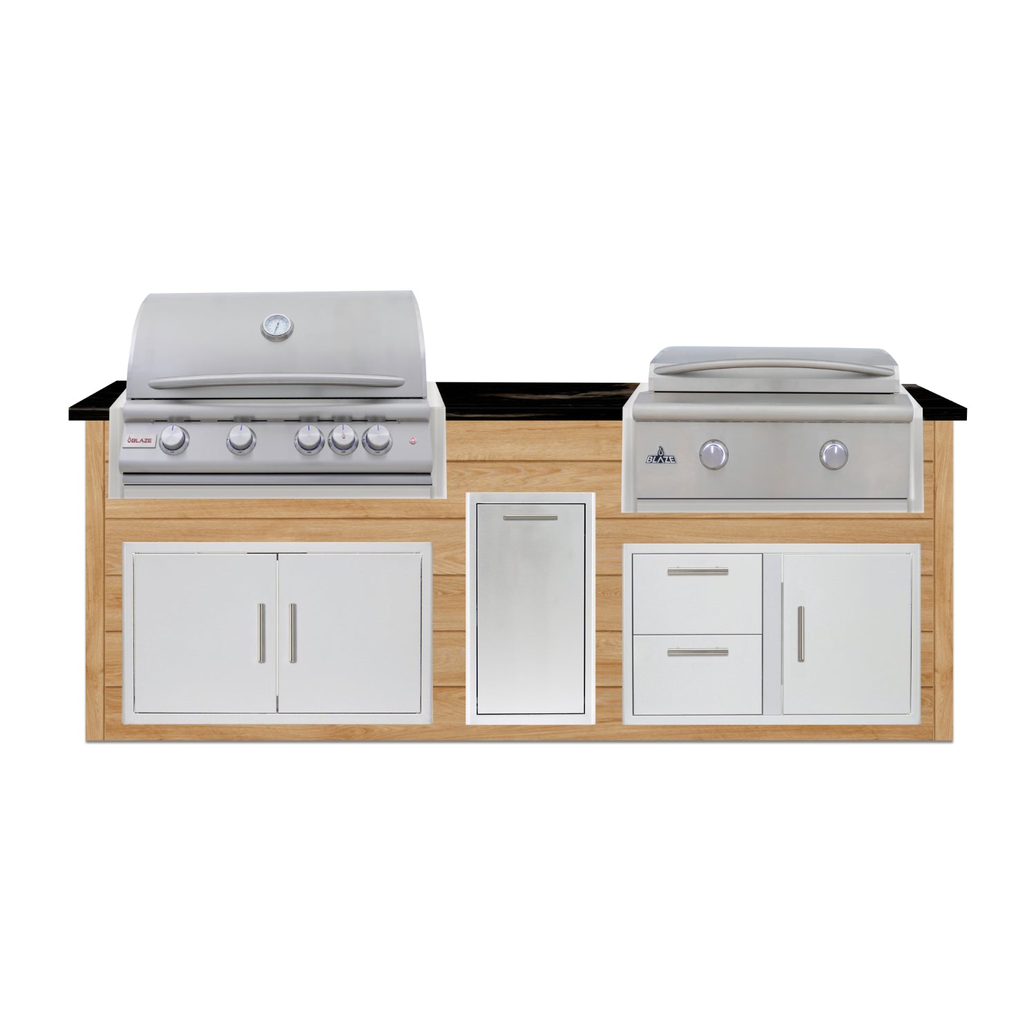 Blaze Quick Ship 96" Luxury Finished Outdoor Kitchen PKG 13-BLZ-QSHIP13