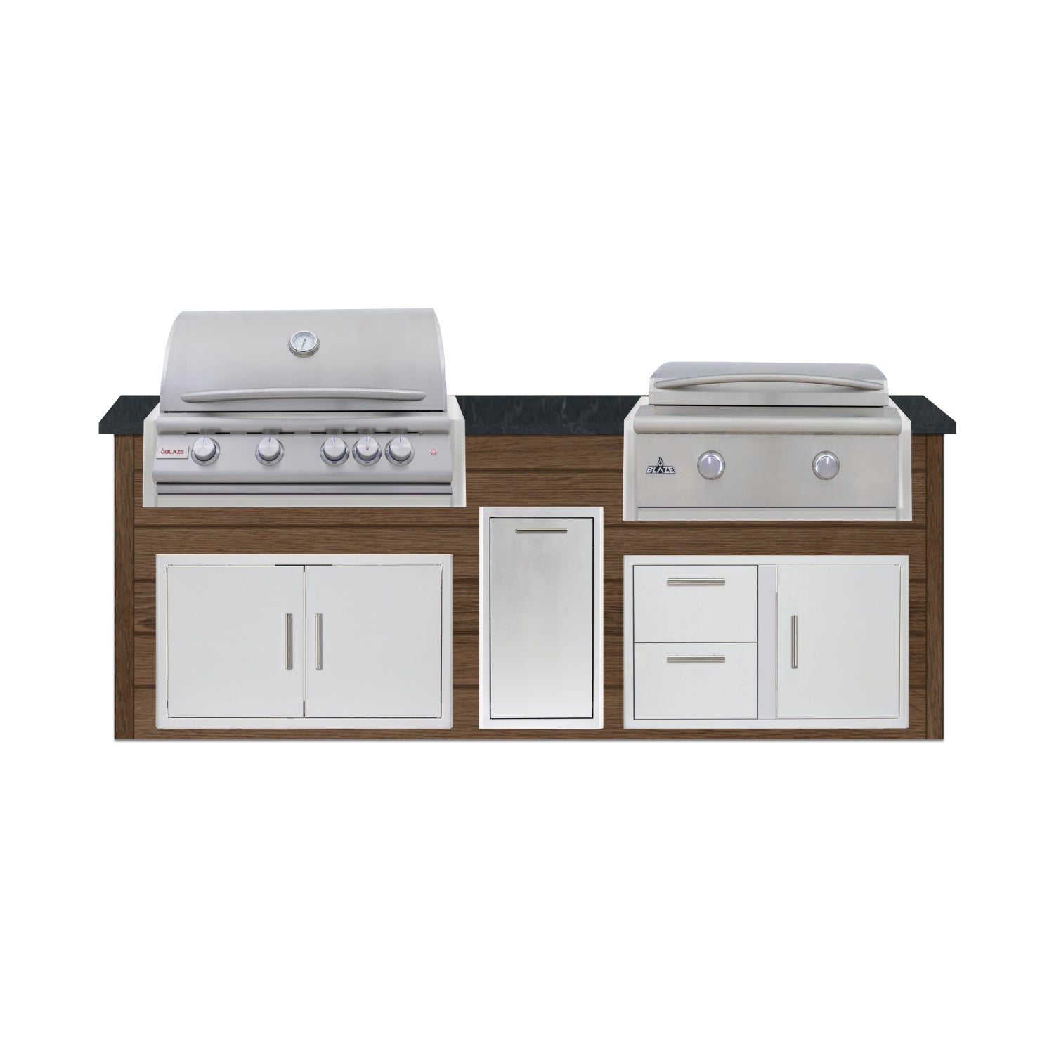 Blaze Quick Ship 96" Luxury Finished Outdoor Kitchen PKG 13-BLZ-QSHIP13