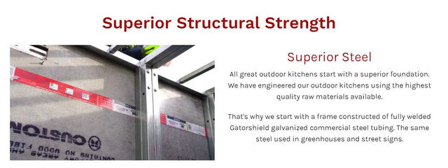43" - 48" DIY Outdoor Kitchen Frame Kits-48