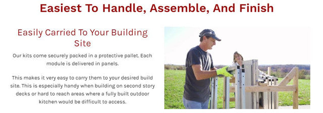 31" - 36" DIY Outdoor Kitchen Frame Kit-36