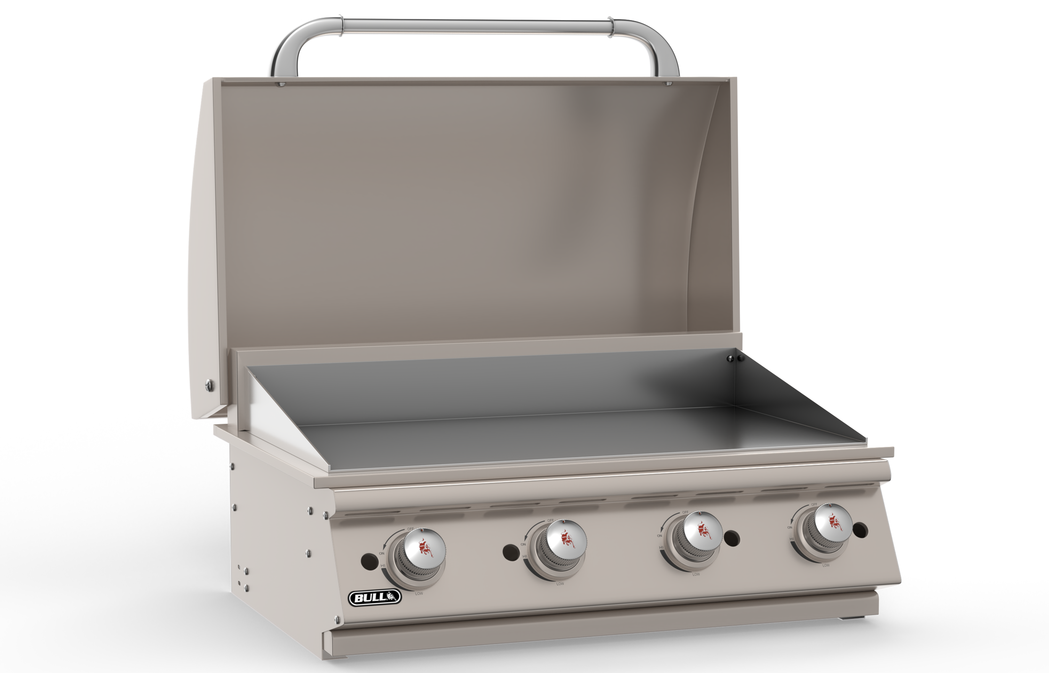 Bull Grills 30-Inch Stainless Steel Natural Gas or Propane Gas Flat Top Grill-92008/9