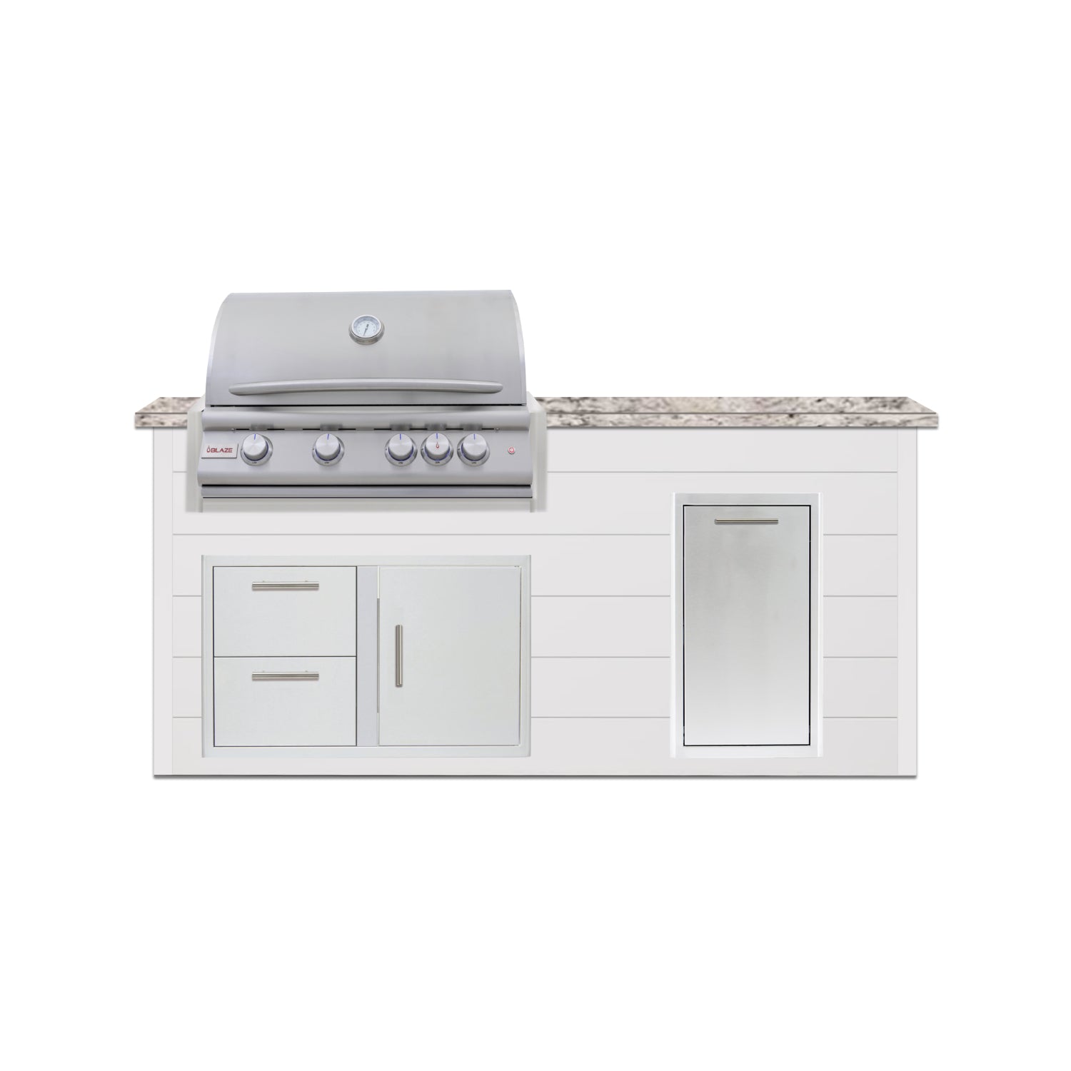 Blaze Quick Ship 72" Luxury Finished Outdoor Kitchen PKG 4-BLZ-QSHIP4