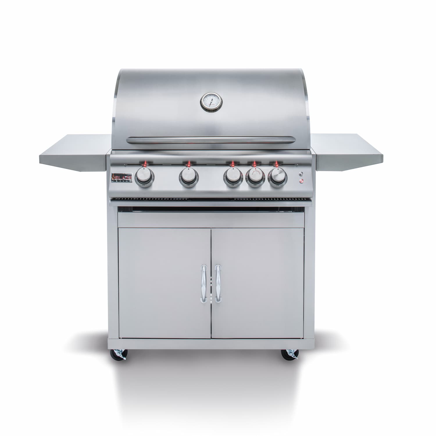 Blaze LTE 32-Inch 4-Burner Built-In Propane Or Natural Gas Grill With Rear Infrared Burner & Grill Lights-BLZ-4LTE2