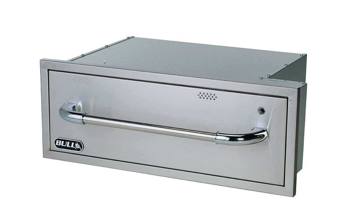 Bull 30-Inch Built-In 110V Electric Stainless Steel Warming Drawer-85747