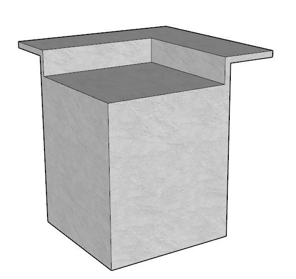 90 Degree DIY Outdoor Kitchen Frame Kit-ALRP90