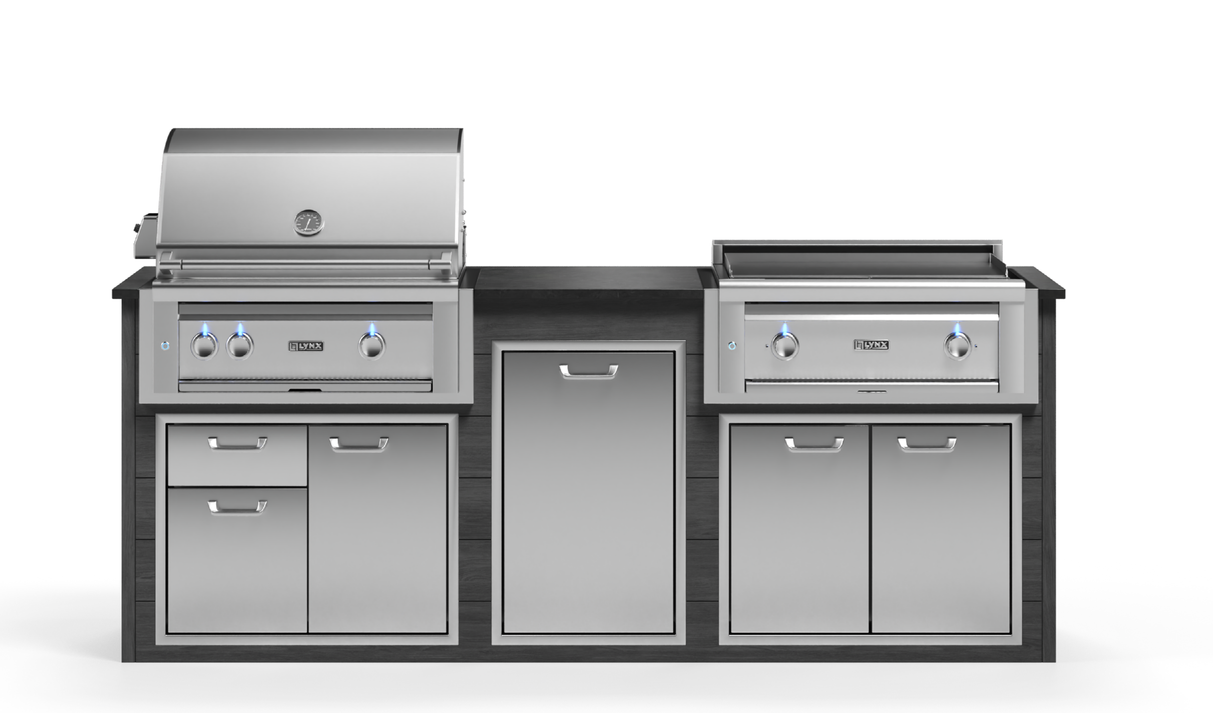 Lynx Pro Prestige Collection 96" Luxury Finished Outdoor Kitchen Package 9-LNX-9-PC-1