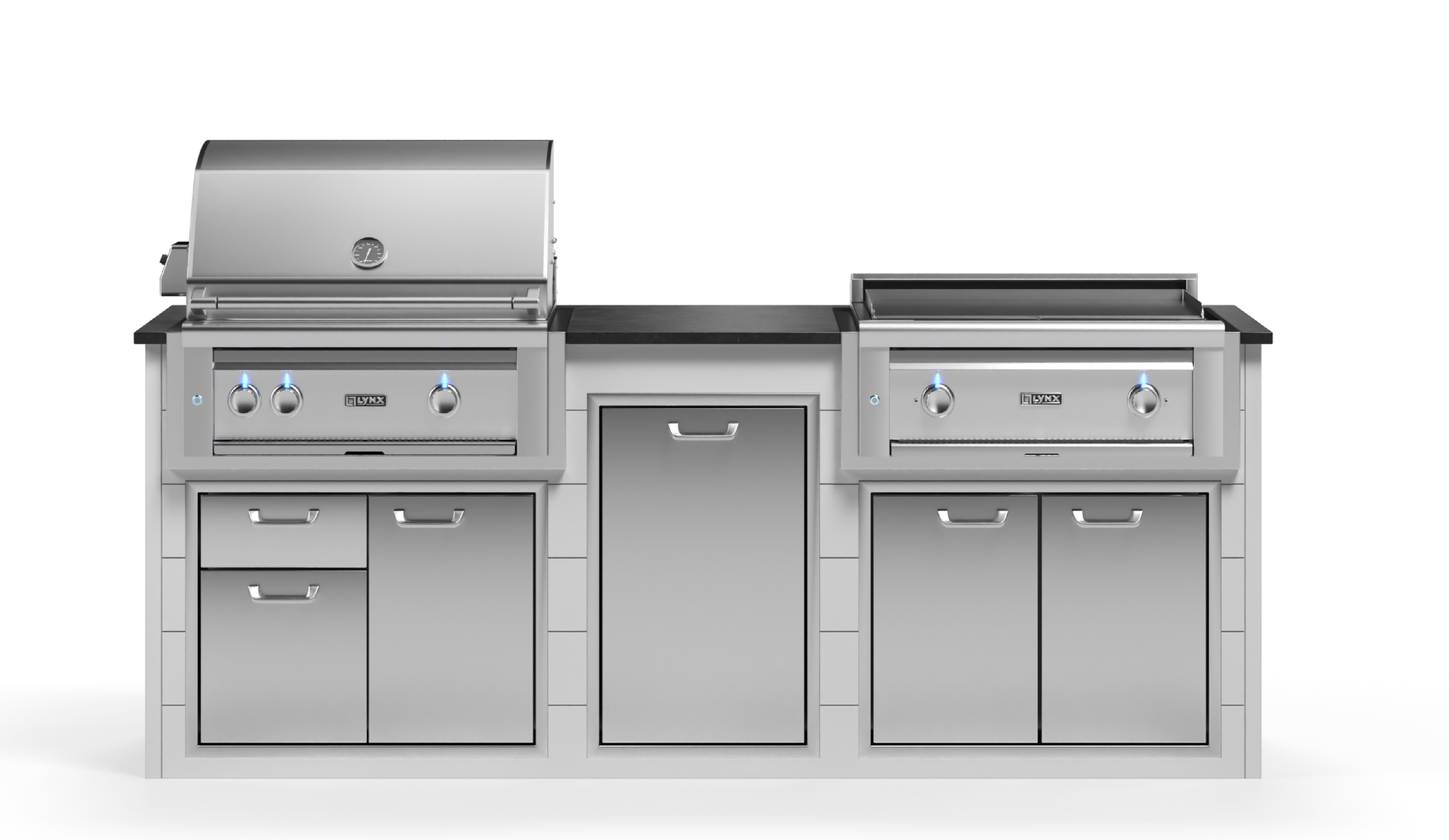 Lynx Pro Prestige Collection 96" Luxury Finished Outdoor Kitchen Package 9-LNX-9-PC-1