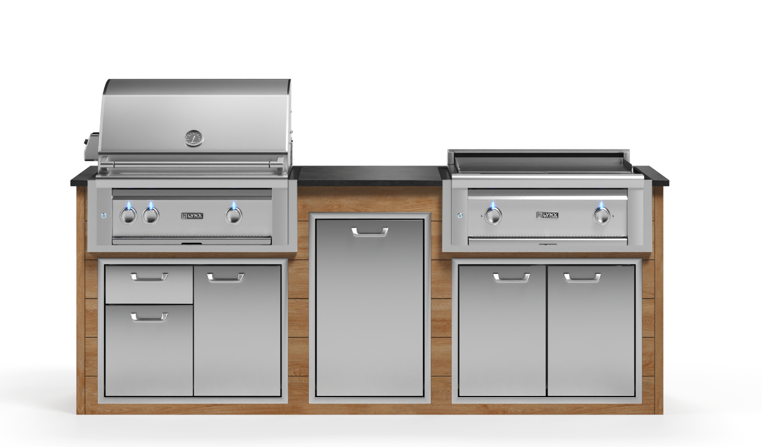 Lynx Pro Prestige Collection 96" Luxury Finished Outdoor Kitchen Package 9-LNX-9-PC-1
