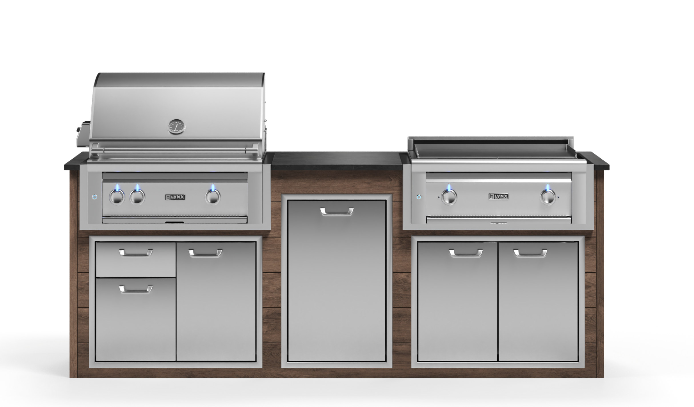 Lynx Pro Prestige Collection 96" Luxury Finished Outdoor Kitchen Package 9-LNX-9-PC-1