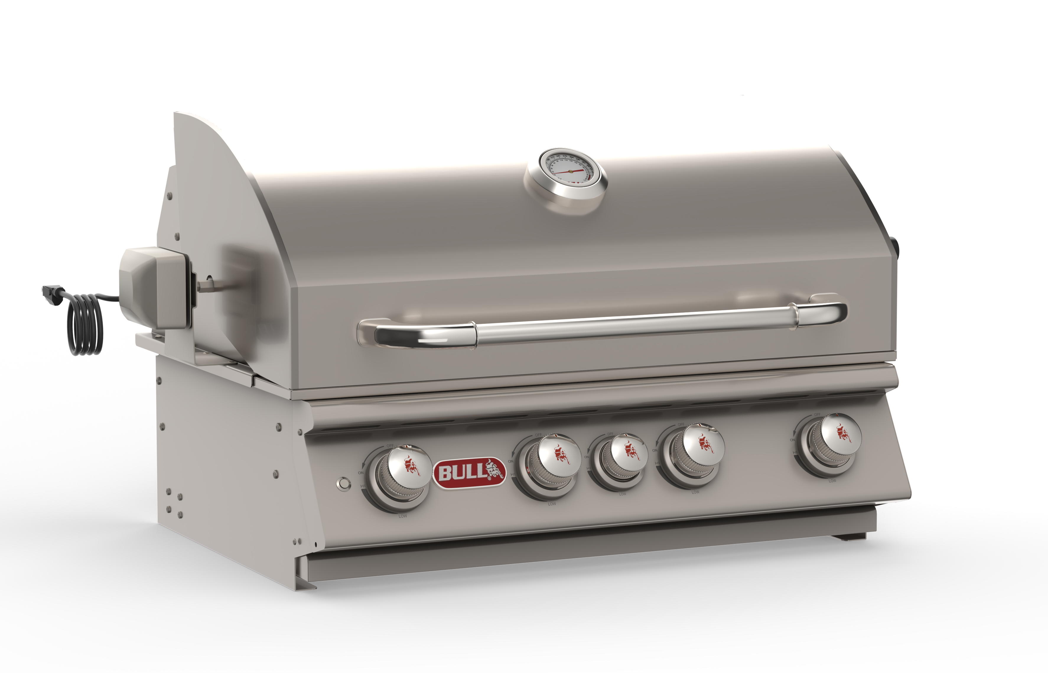 Bull Angus 30-Inch 4-Burner Built-In Natural Gas or Propane Gas Grill With Rotisserie-47628/9