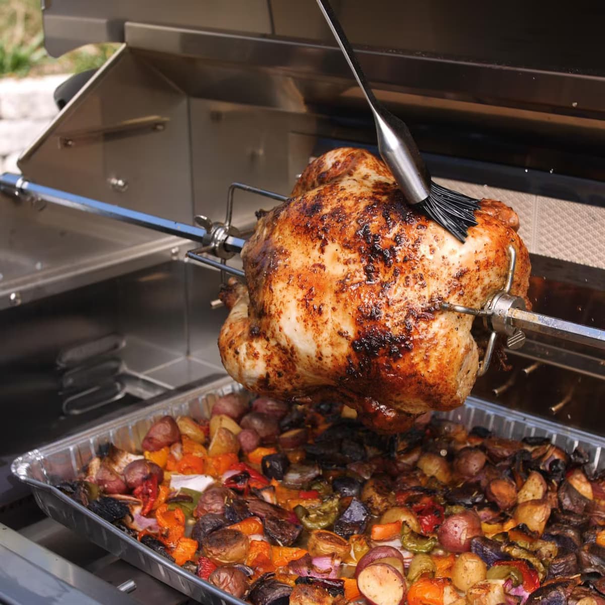 Blaze Rotisserie Kit For 40-Inch 5-Burner Gas Grill-BLZ-5-ROTIS-SS