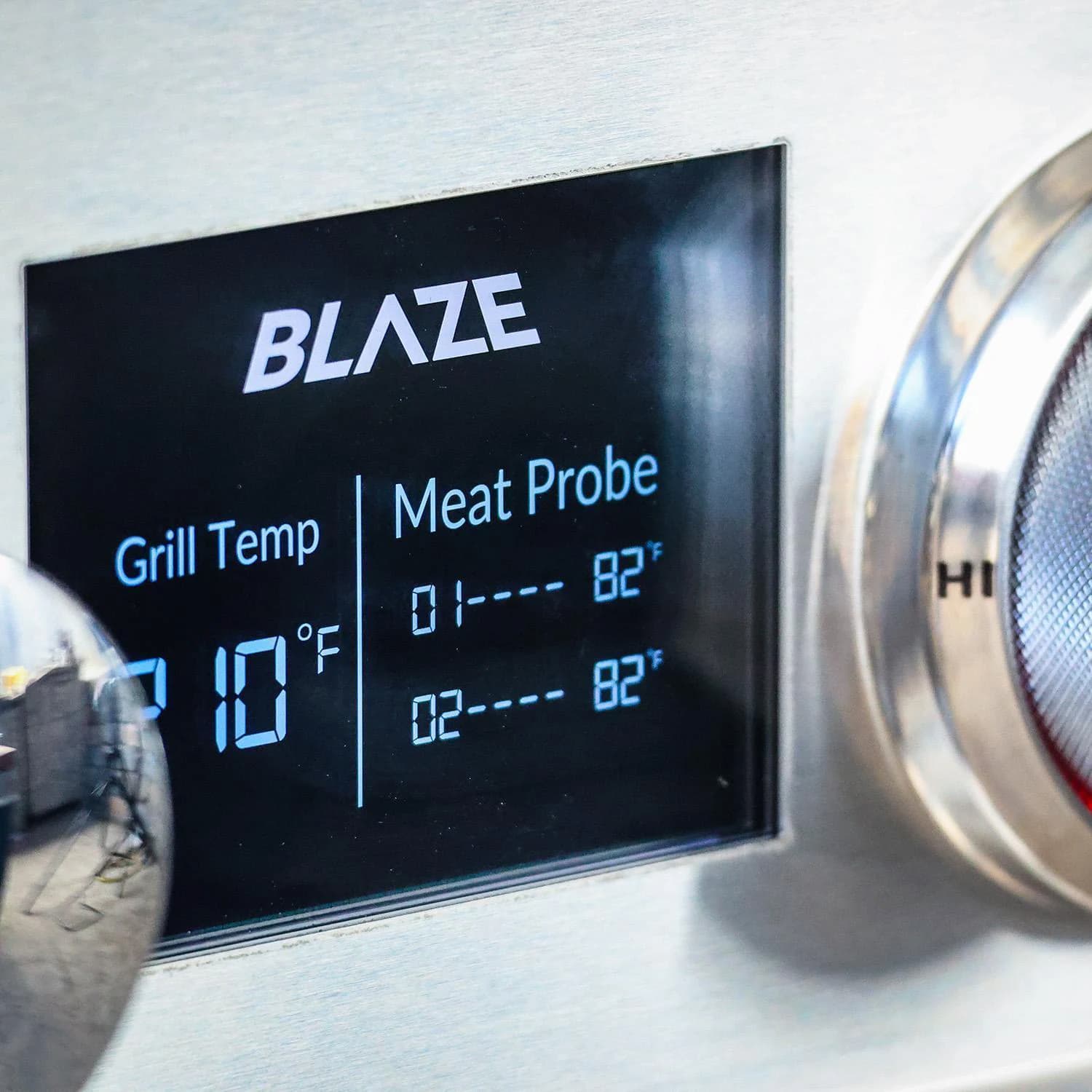 Blaze 32-Inch 4-Burner Built-In Propane Or Natural Gas Grill With Rear Infrared Burner & Grill Lights-BLZ-4LTEPRO