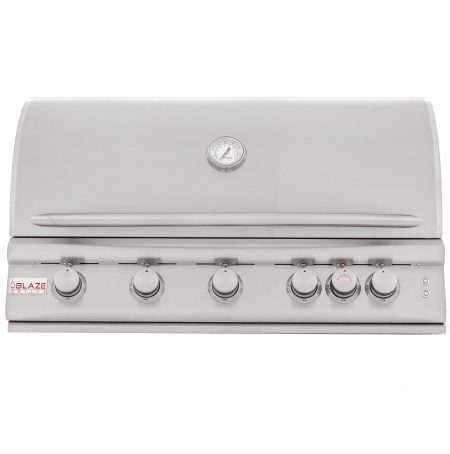 Blaze LTE 40-Inch 5-Burner Built-In Propane Or Natural Gas Grill With Rear Infrared Burner & Grill Lights- BLZ-5LTE2