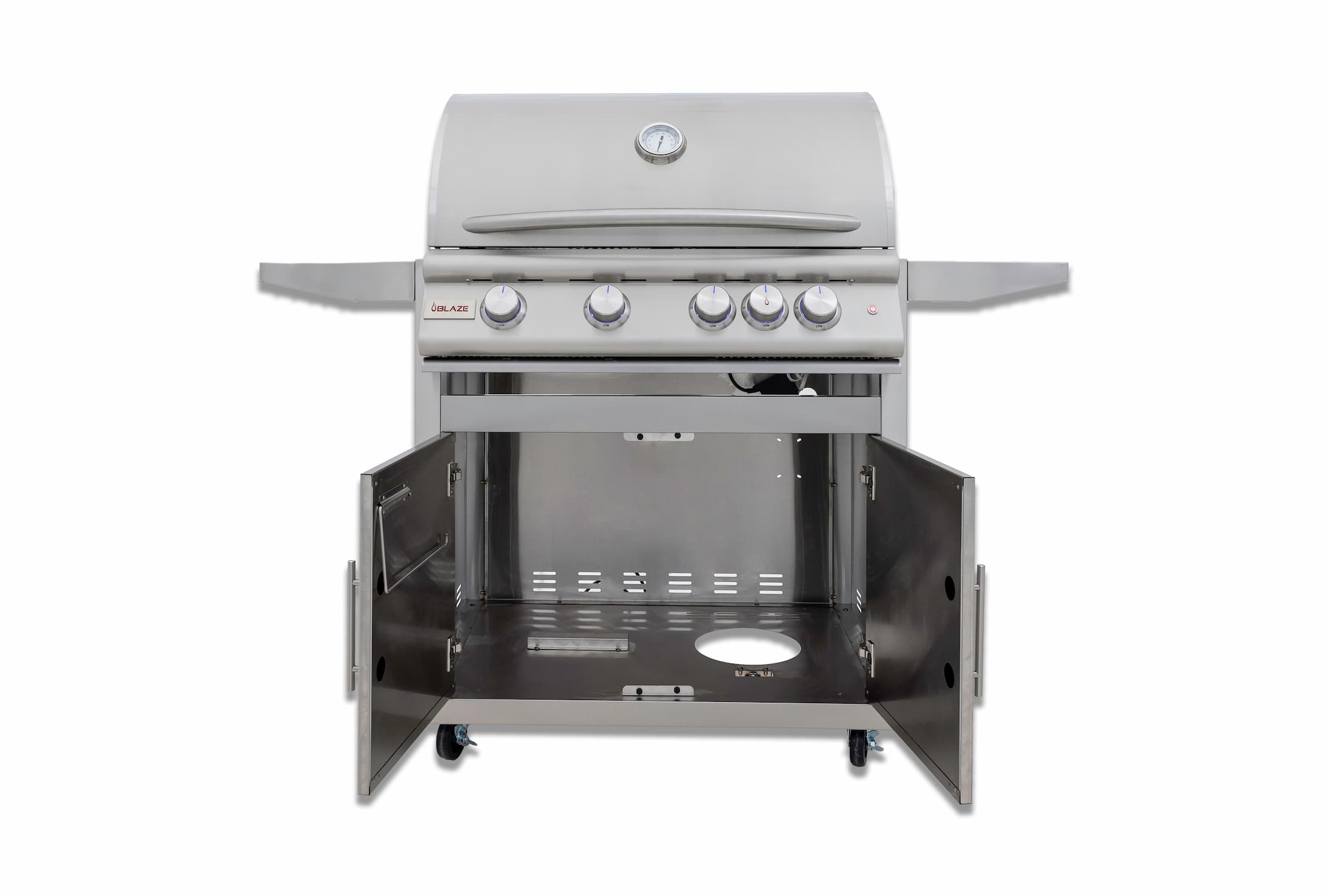 Blaze Professional Marine Grade 32 Inch Plus 4 Burner Natural Or Propane Gas Grill-BLZ-4LTE3MG