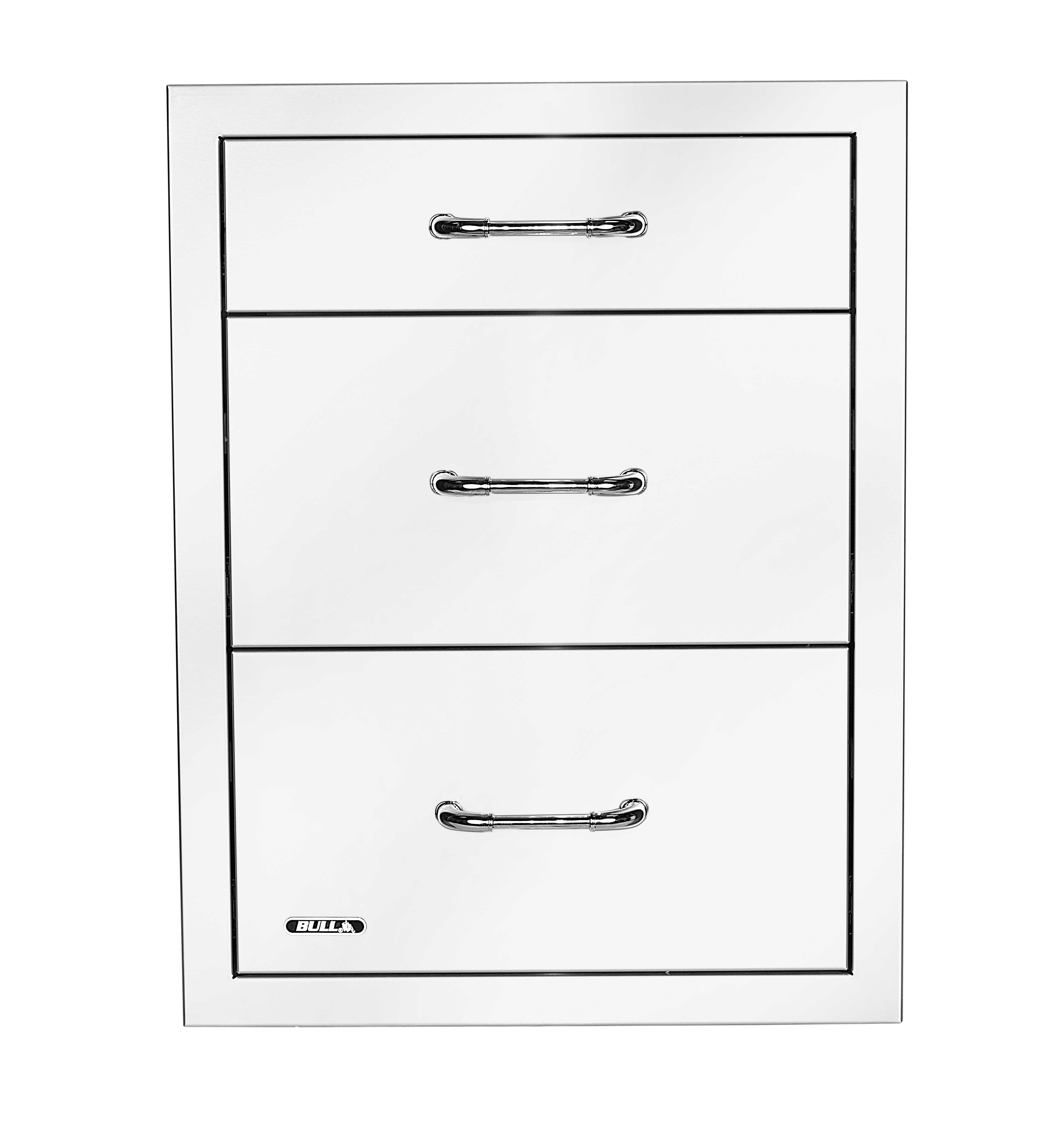 Bull 21-Inch Stainless Steel Triple Access Drawer W/ Reveal-58120