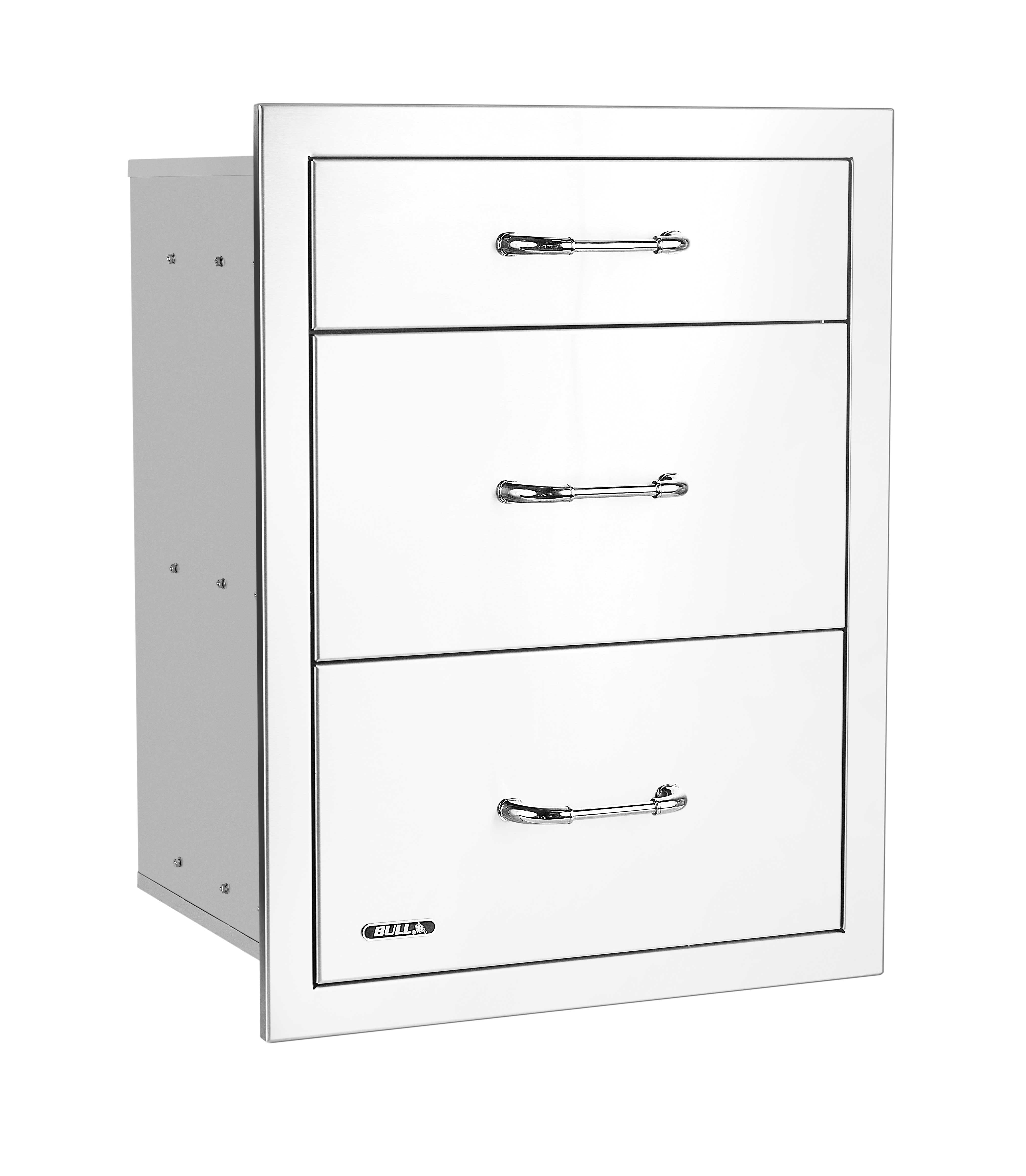 Bull 21-Inch Stainless Steel Triple Access Drawer W/ Reveal-58120