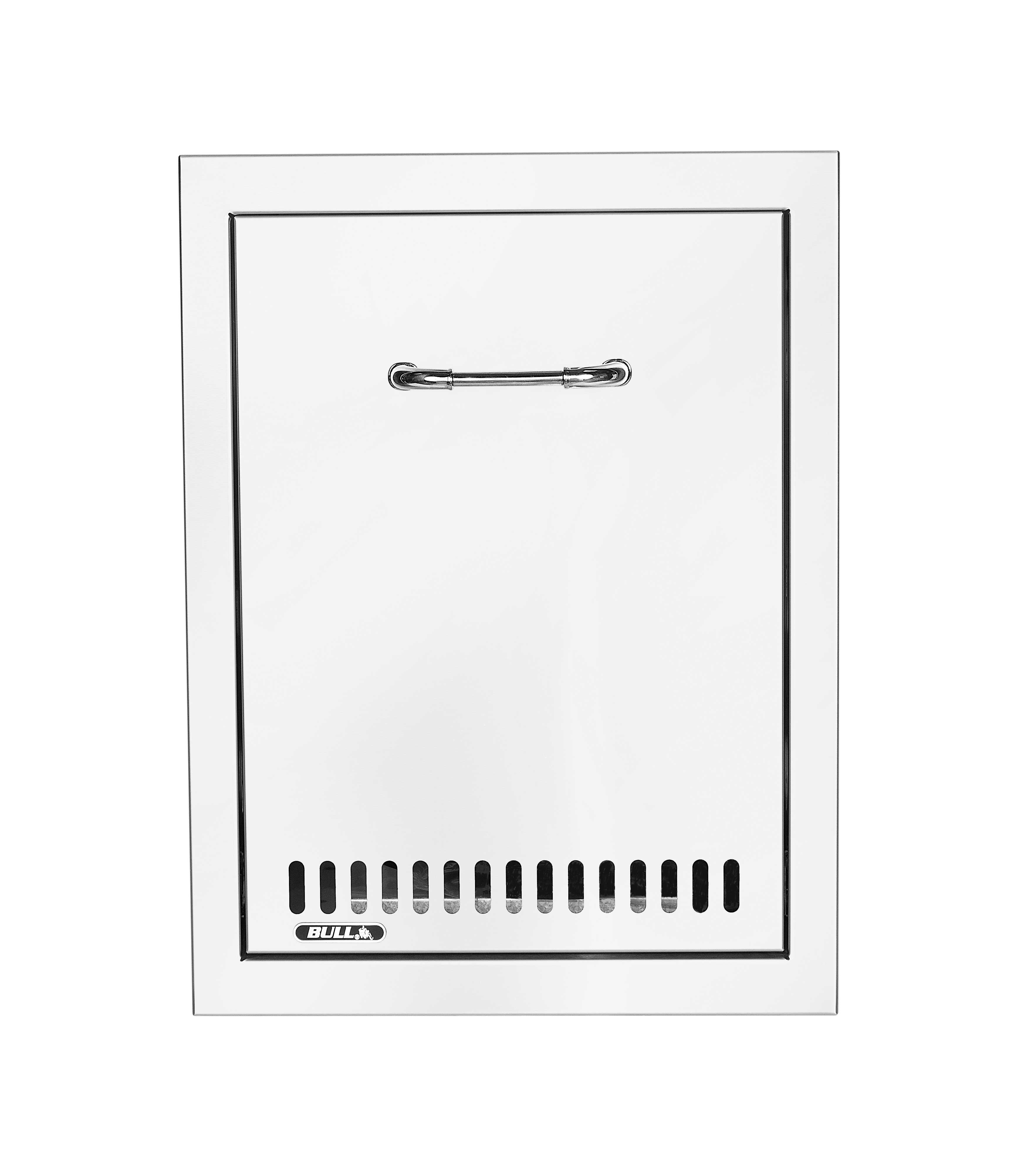 Bull 16-Inch Roll-Out Stainless Steel Trash / Propane Tank Drawer W/ Reveal-56830