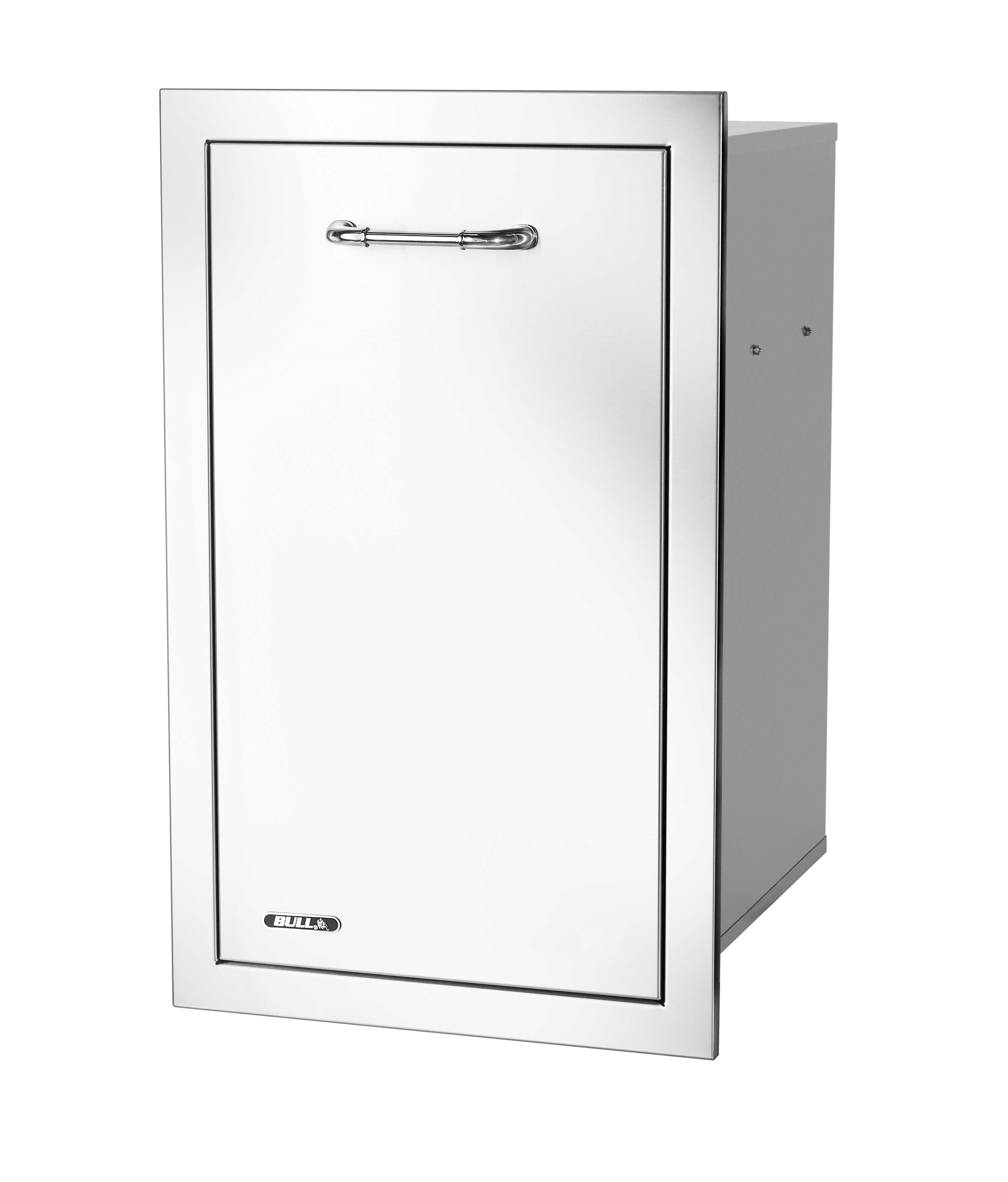 Bull 16" Slim Stainless Steel 10 Gallon Trash Drawer with Reveal (trash can included-56960