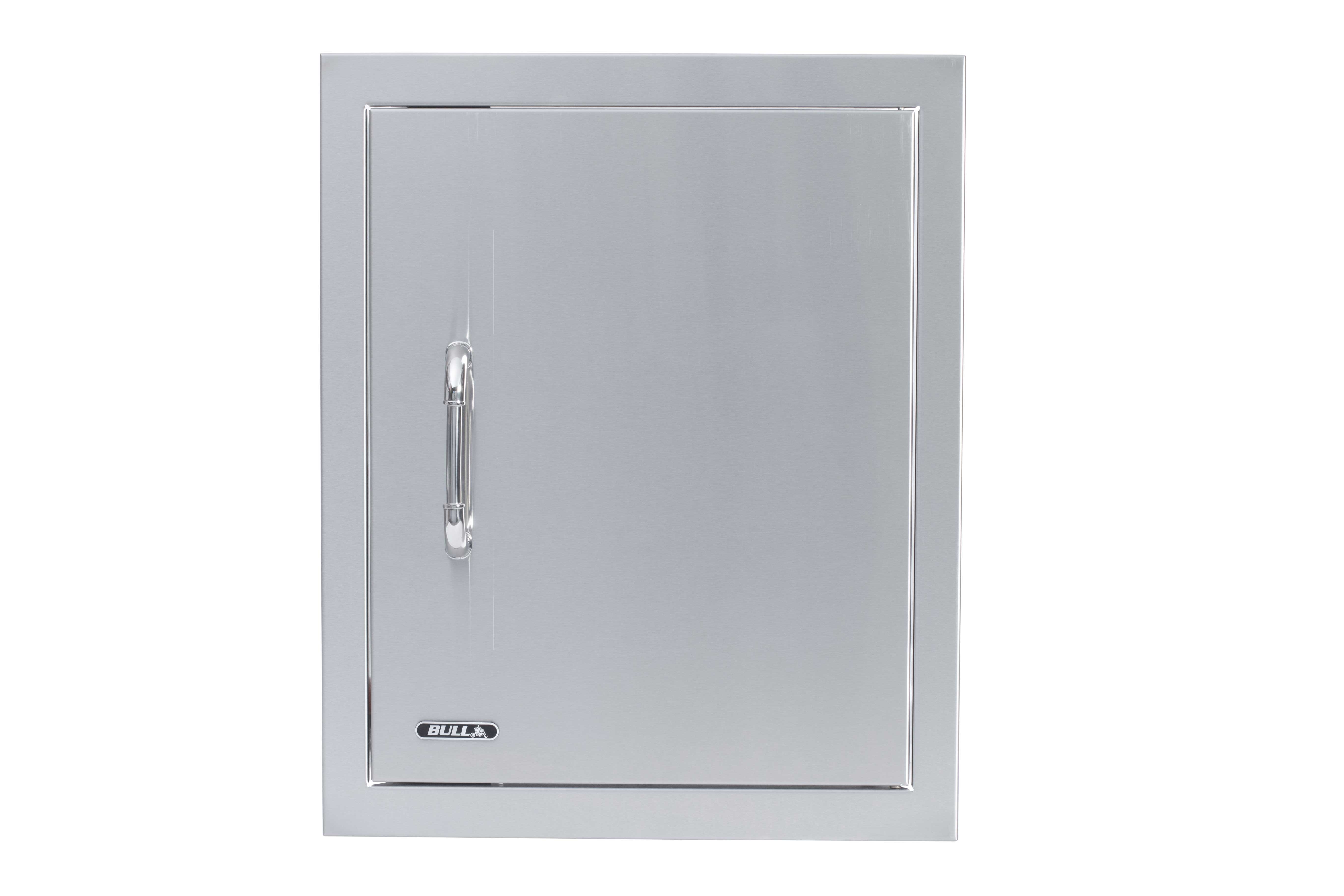 Bull 18-Inch Right Hinged Stainless Steel Single Access Door W/ Reveal - Vertical-89995