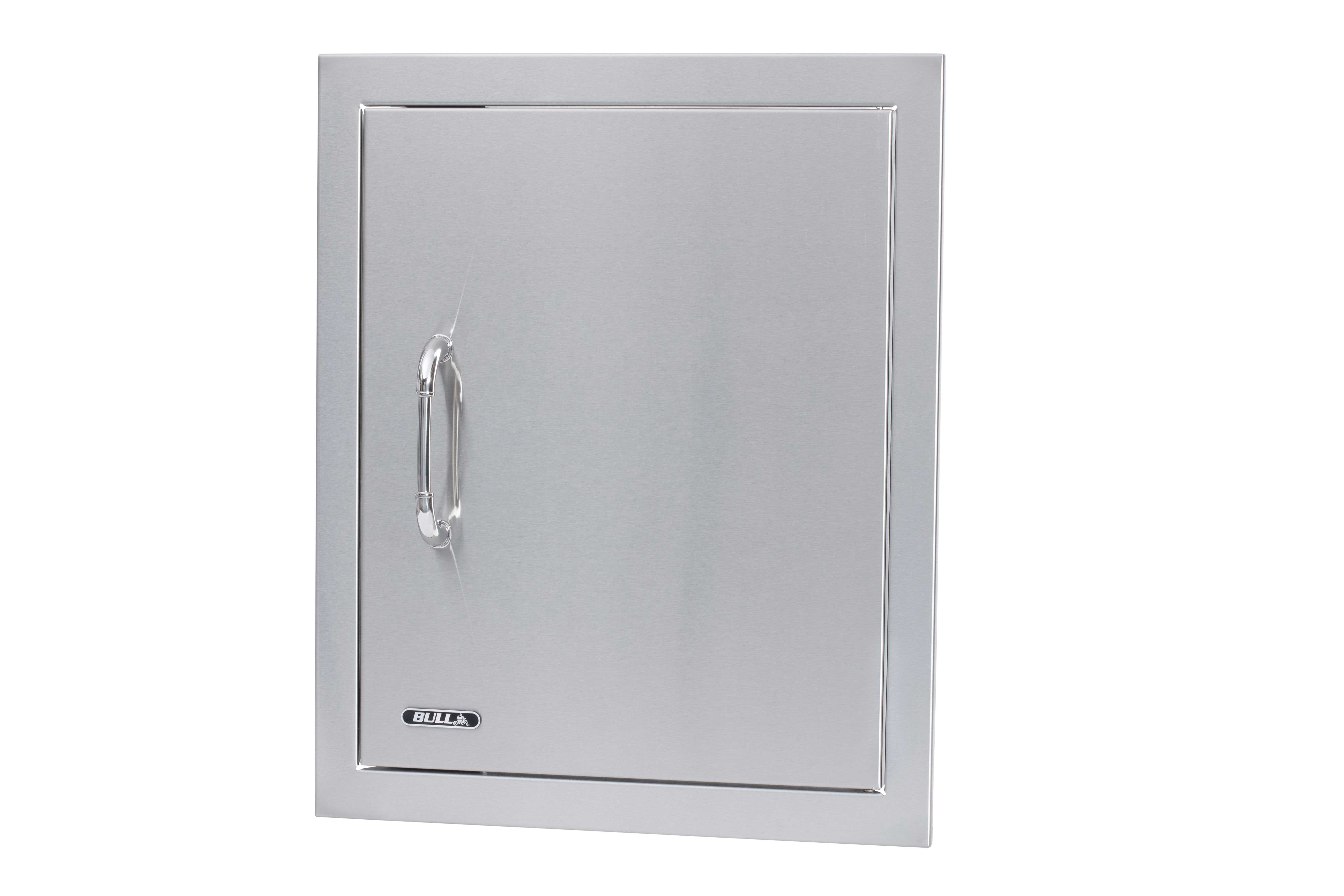 Bull 18-Inch Right Hinged Stainless Steel Single Access Door W/ Reveal - Vertical-89995