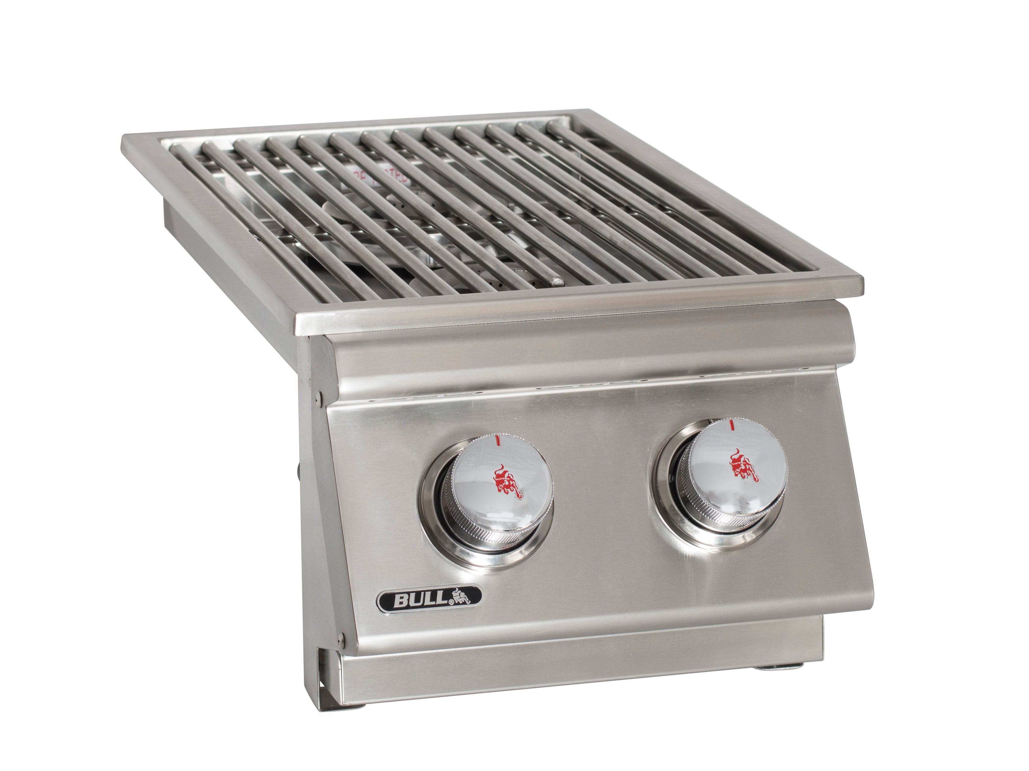 Bull Built-In Natural Gas and Propane Gas Double Side Burner W/ Stainless Steel Lid -300008/9