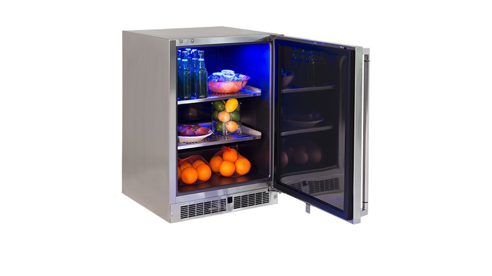Lynx Professional 24-Inch Stainless Steel 5.5 Cu. Ft. Compact Refrigerator - Left Or Right Hinge-LN24REF L/R