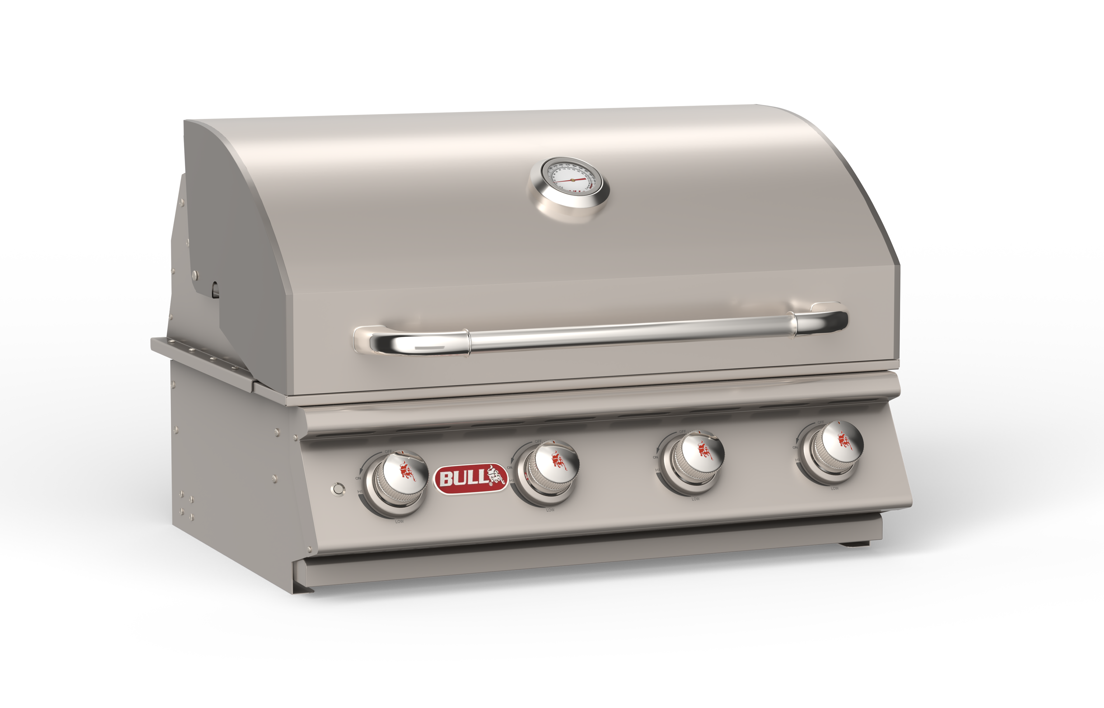 Bull Lonestar Select 30-Inch 4-Burner Built-In Natural Gas or Propane Gas Grill-87048/9