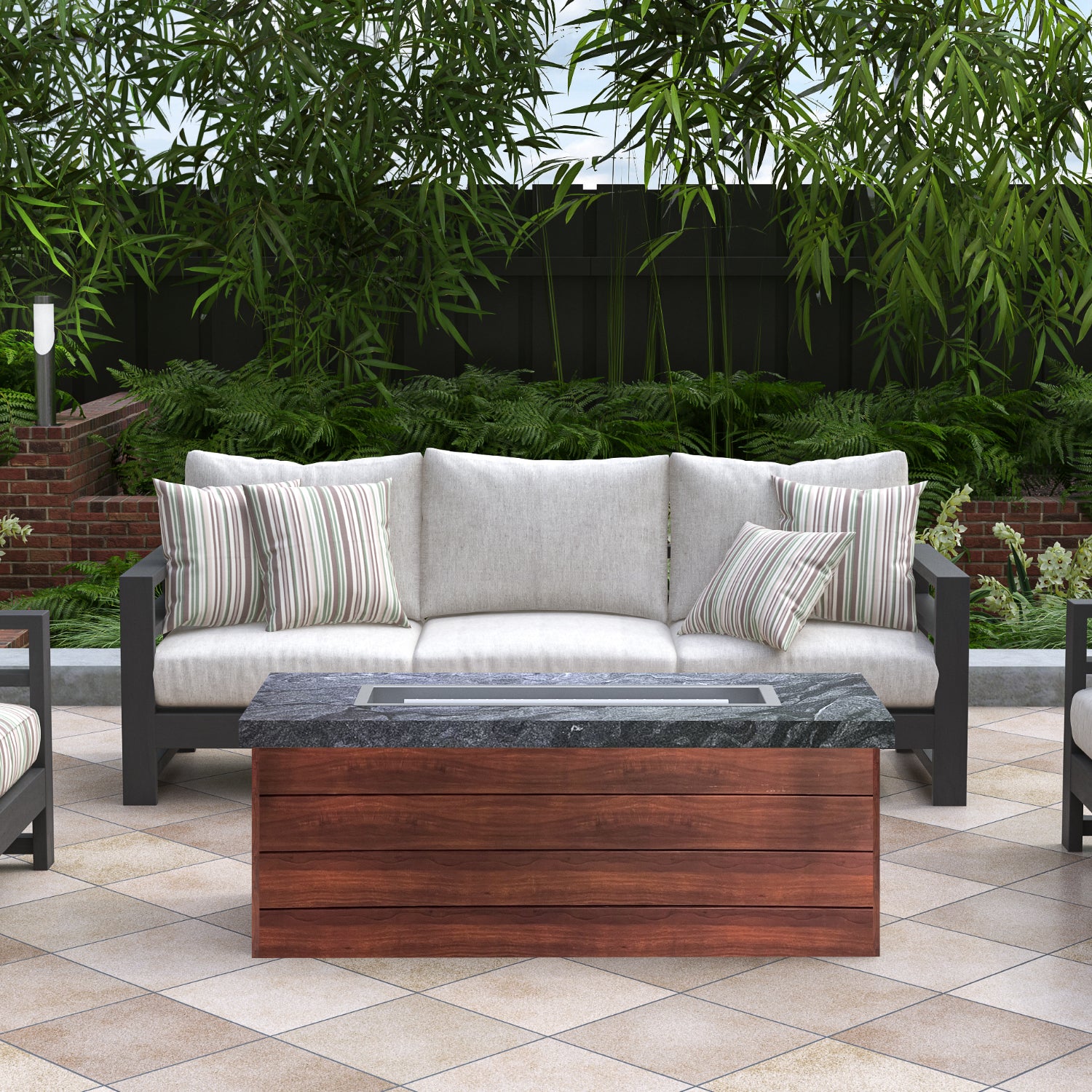 Luxury Low Chat Fire Table Fully Finished-BR-LCT