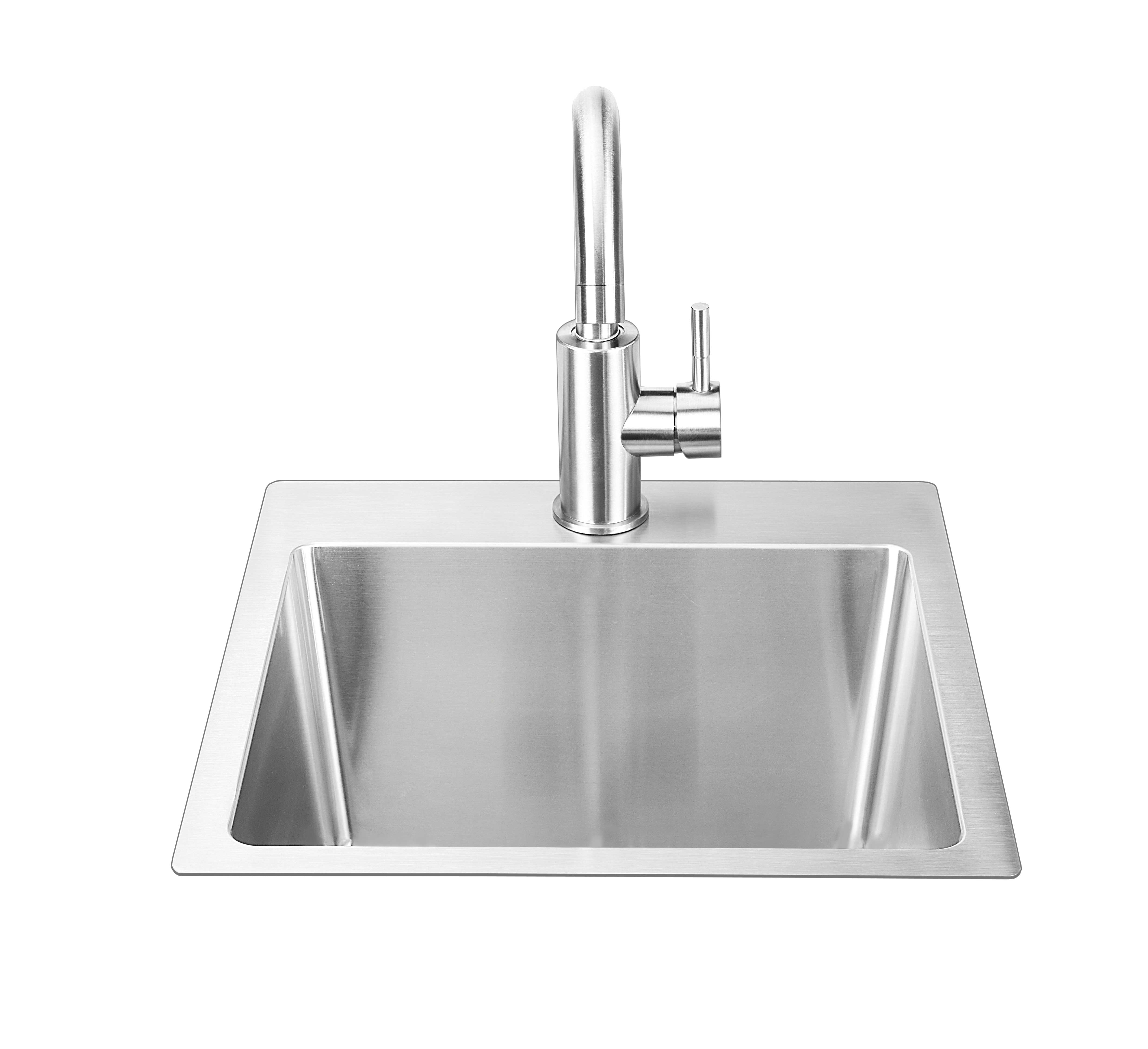 Bull 18-Inch Premium Stainless-Steel Dual Mount Sink-12515