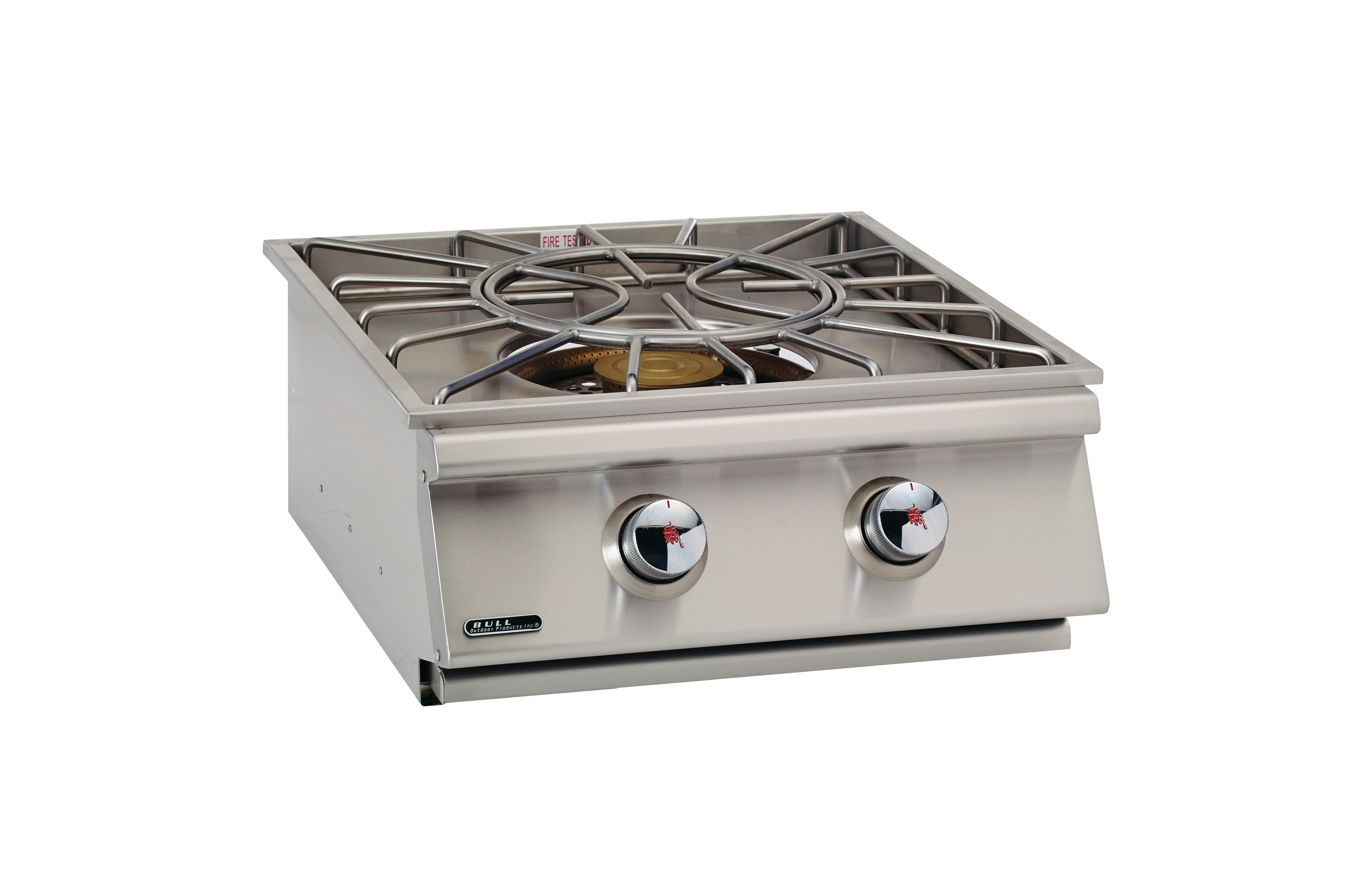 Bull Built-In Natural Gas and Propane Gas Stainless Steel Power Burner W/ Stainless Steel Lid-9600/1