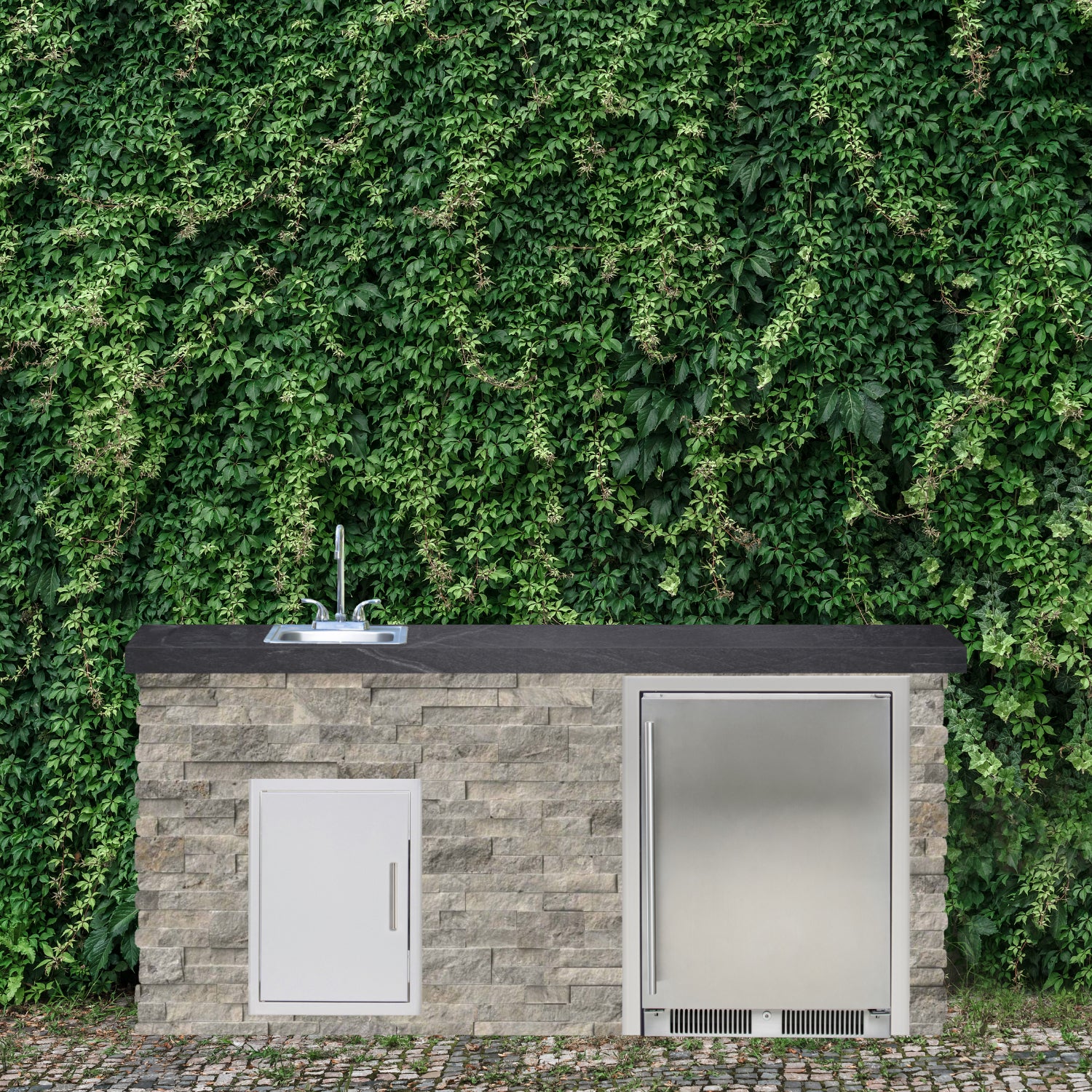 Blaze Quick Ship 72" Premium Finished Outdoor Kitchen PKG 11-BLZ-QSHIP11