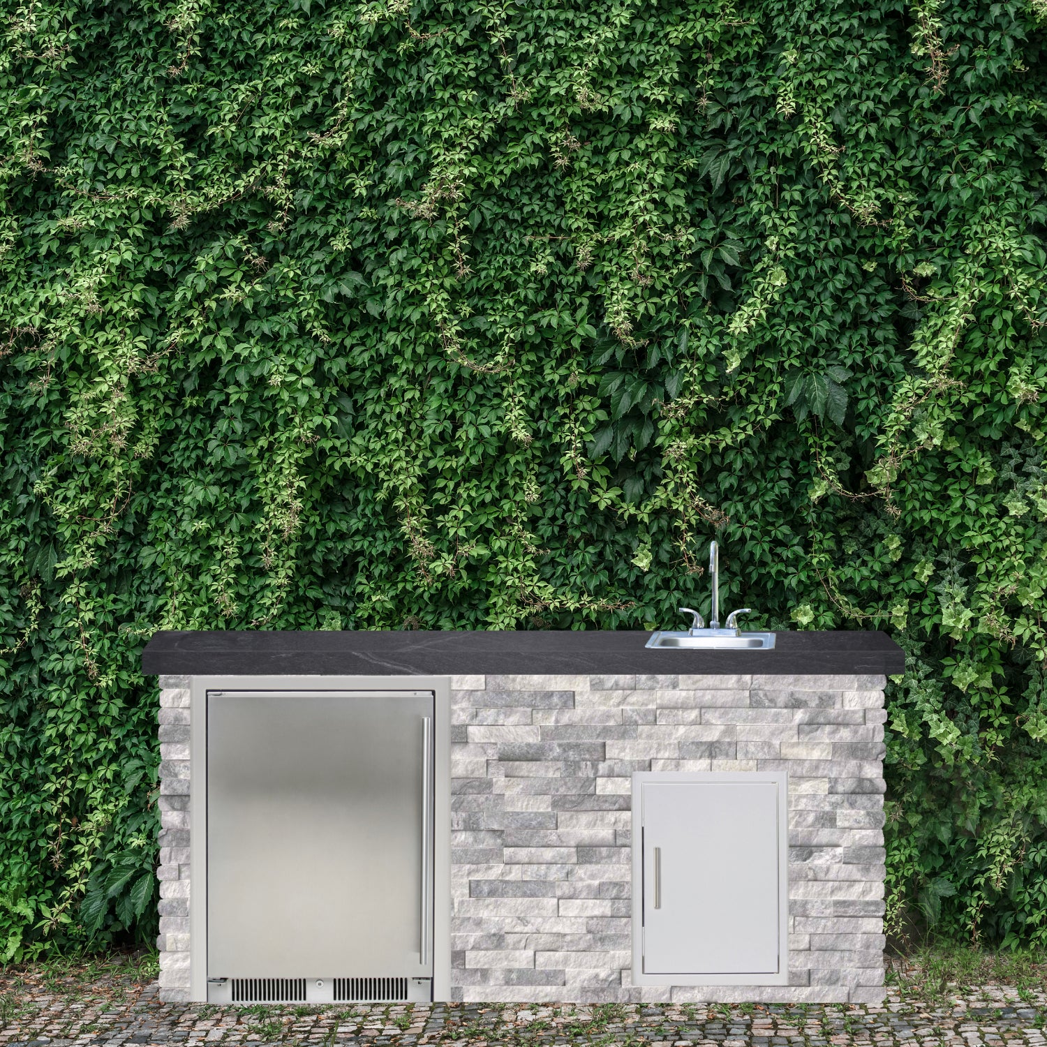 Blaze Quick Ship 72" Premium Finished Outdoor Kitchen PKG 11-BLZ-QSHIP11