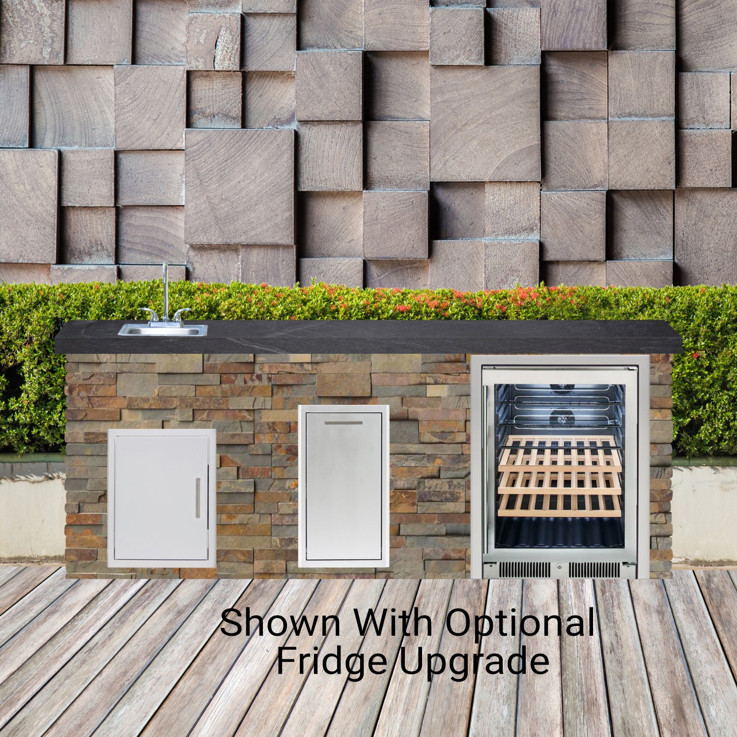 Blaze Quick Ship 96" Luxury Finished Outdoor Kitchen PKG 12-BLZ-QSHIP12
