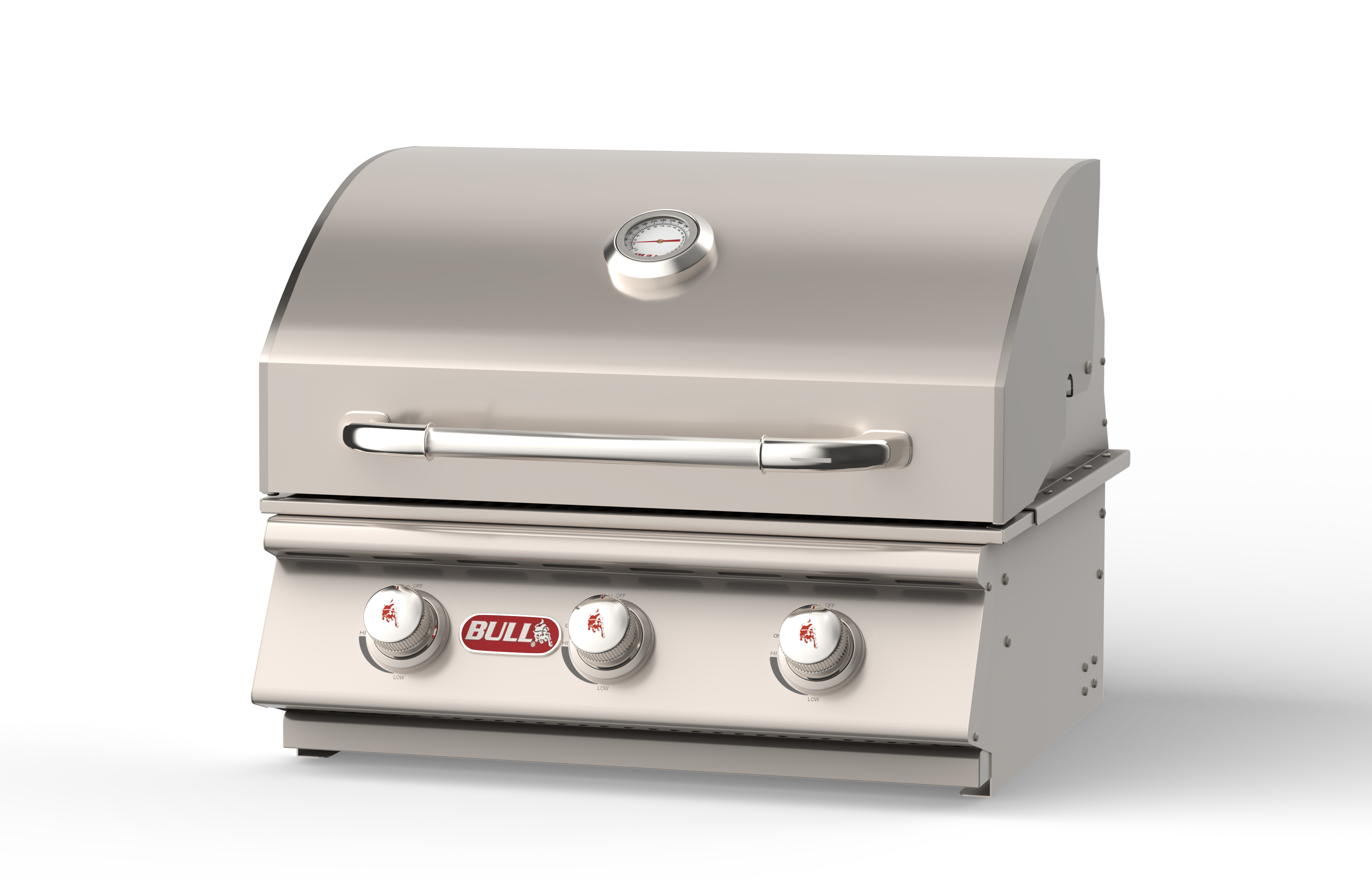 Bull Steer 30-Inch 3-Burner Built-In Natural Gas or Propane Gas Grill-69008/69009