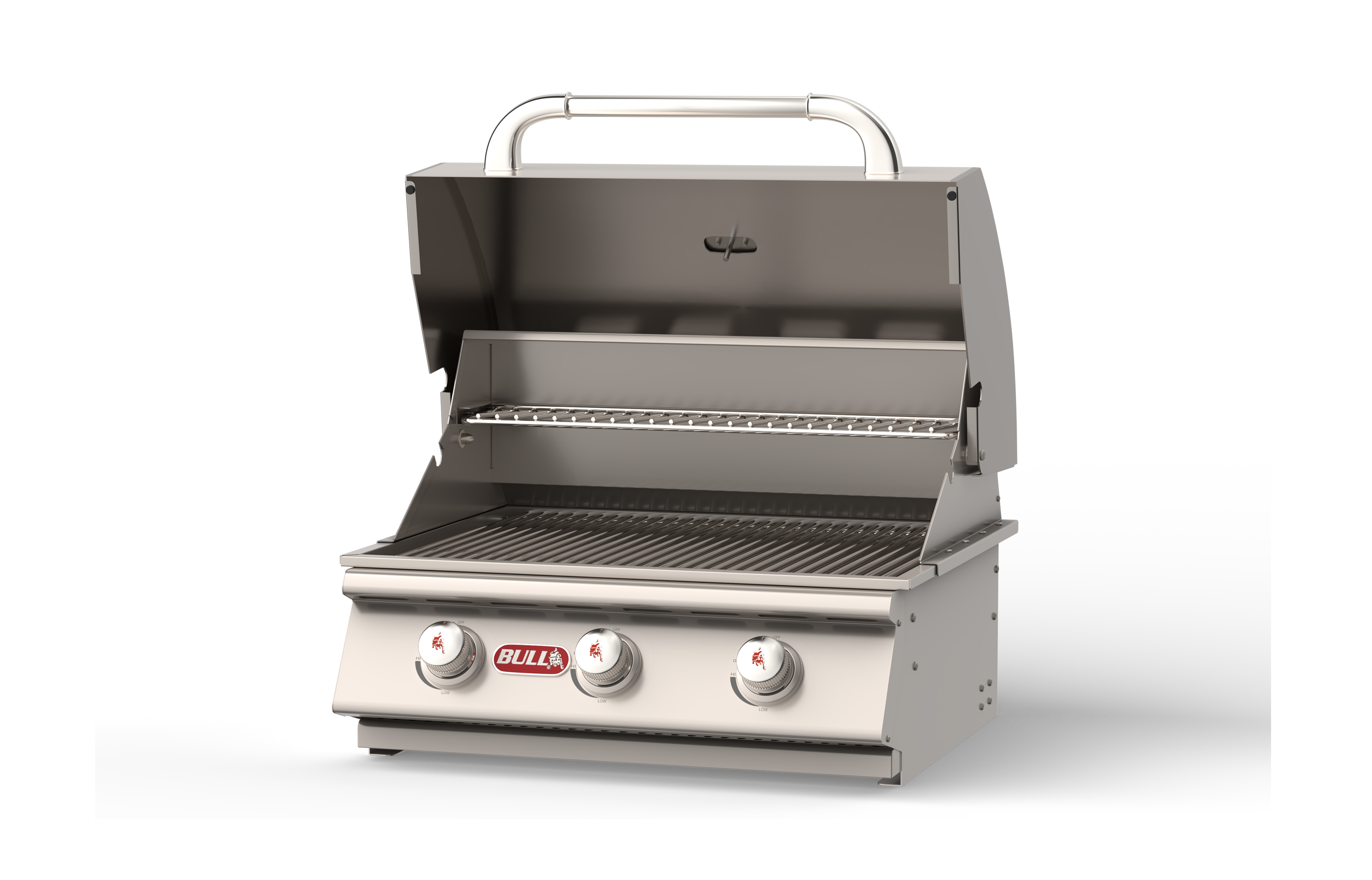 Bull Steer 30-Inch 3-Burner Built-In Natural Gas or Propane Gas Grill-69008/69009