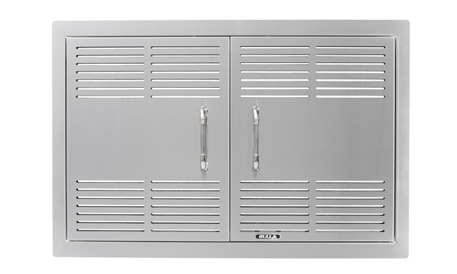 Bull 30-Inch Dual-Lined Vented Stainless Steel Double Access Doors W/ Reveal-44580