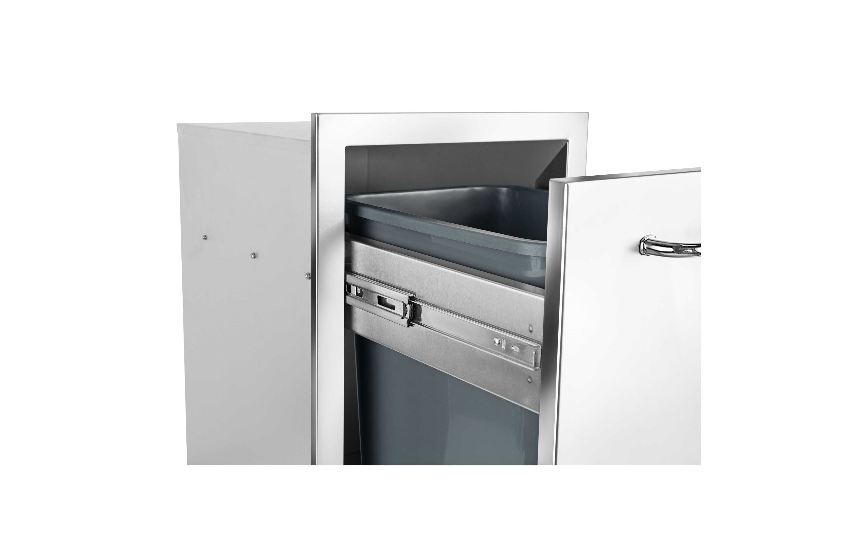 Bull 16" Slim Stainless Steel 10 Gallon Trash Drawer with Reveal (trash can included-56960
