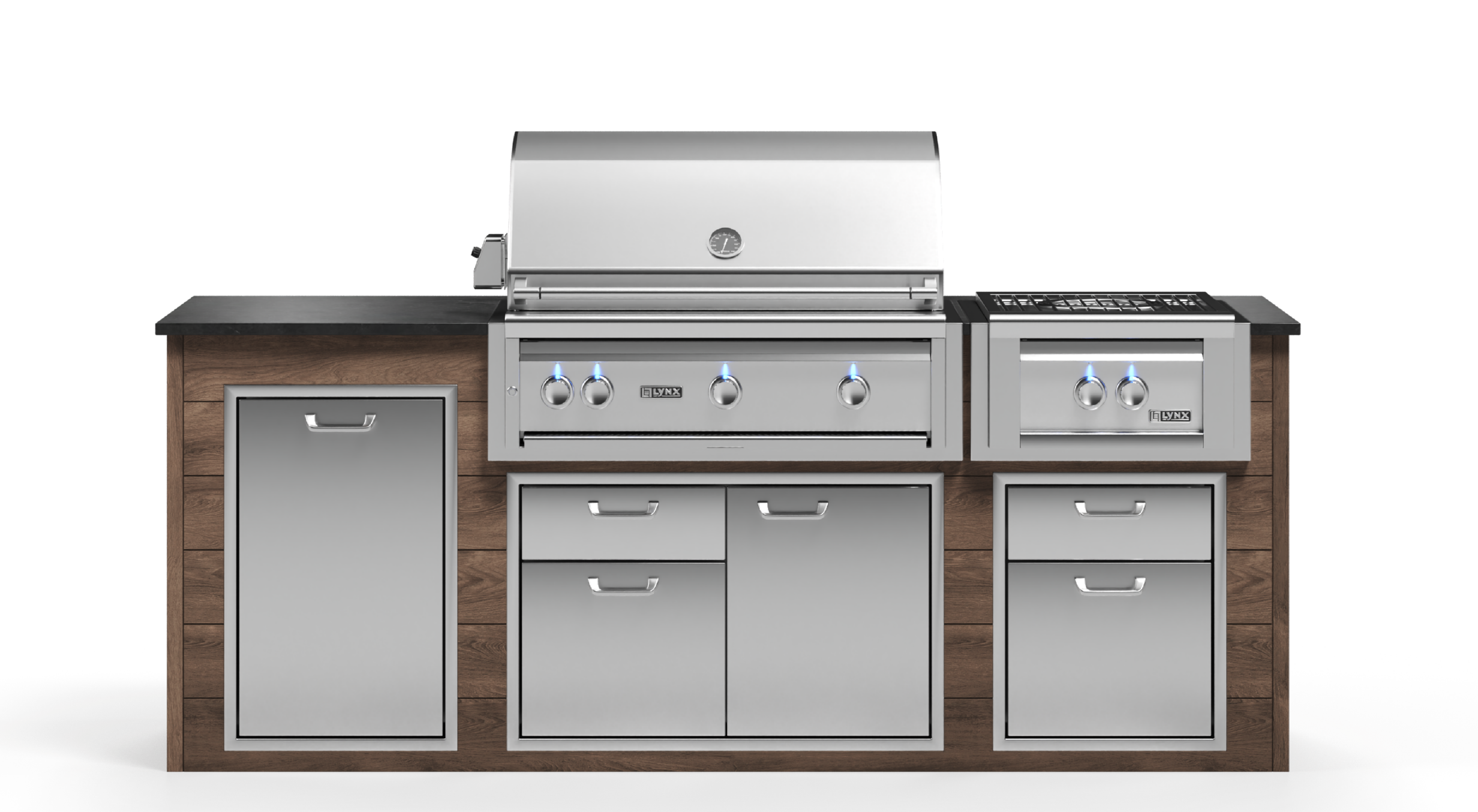 Lynx Pro Prestige Collection 96" Luxury Finished Outdoor Kitchen Package 10-LNX-10-PC-1