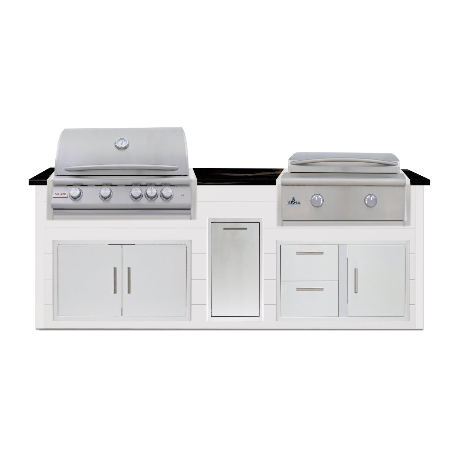 Blaze Quick Ship 96" Luxury Finished Outdoor Kitchen PKG 13-BLZ-QSHIP13