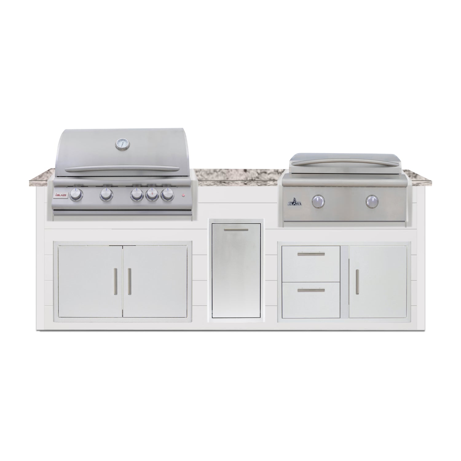 Blaze Quick Ship 96" Luxury Finished Outdoor Kitchen PKG 13-BLZ-QSHIP13