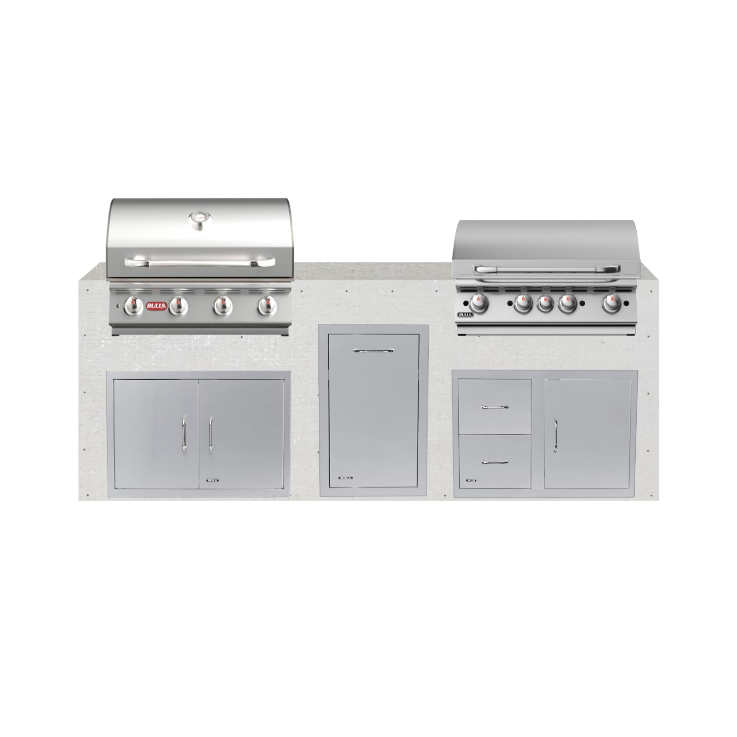 Bull 96" Ready to Finish Outdoor Kitchen PKG 13L-BULLRTF13L