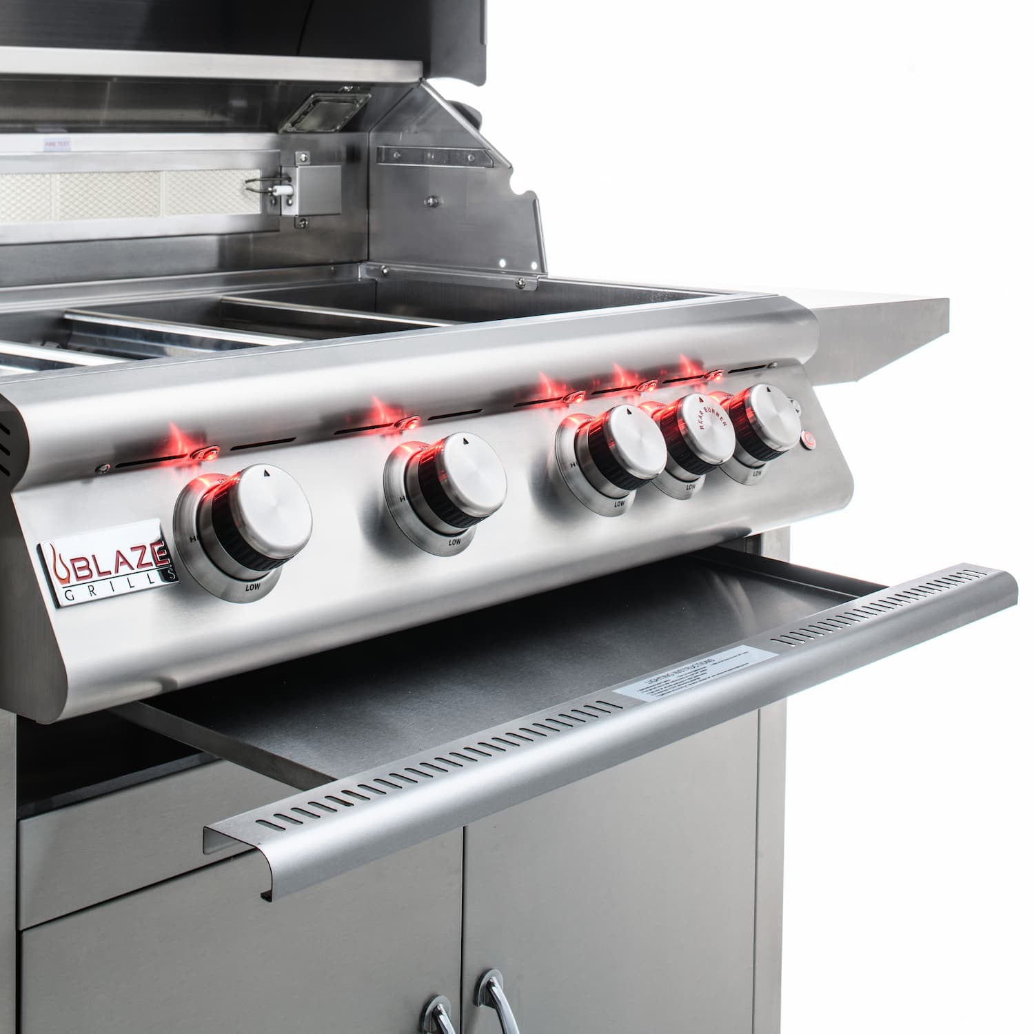Blaze  LTE 32-Inch 4-Burner Built-In Propane Or Natural Gas Grill With Rear Infrared Burner & Grill Lights-BLZ-4LTE2