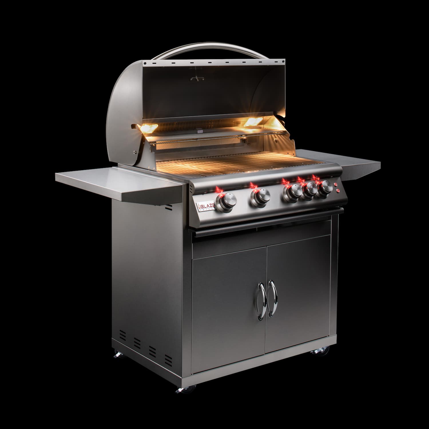 Blaze  LTE 32-Inch 4-Burner Built-In Propane Or Natural Gas Grill With Rear Infrared Burner & Grill Lights-BLZ-4LTE2