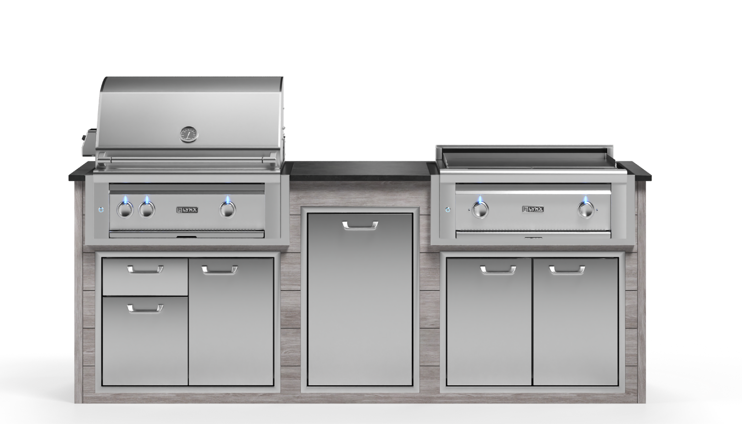 Lynx Pro Prestige Collection 96" Luxury Finished Outdoor Kitchen Package 9-LNX-9-PC-1