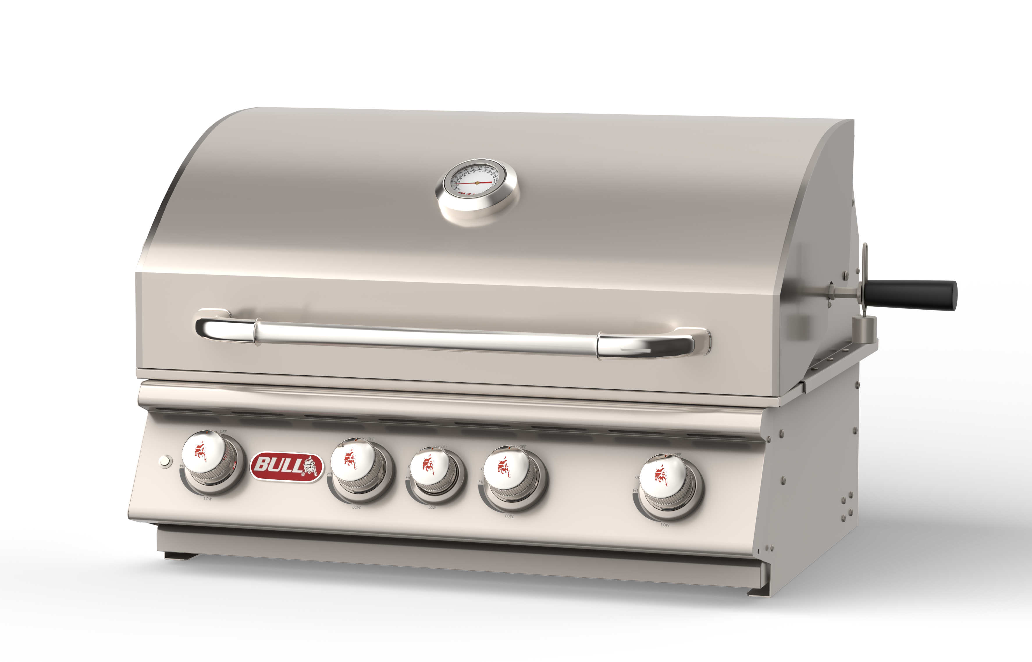 Bull Angus 30-Inch 4-Burner Built-In Natural Gas or Propane Gas Grill With Rotisserie-47628/9