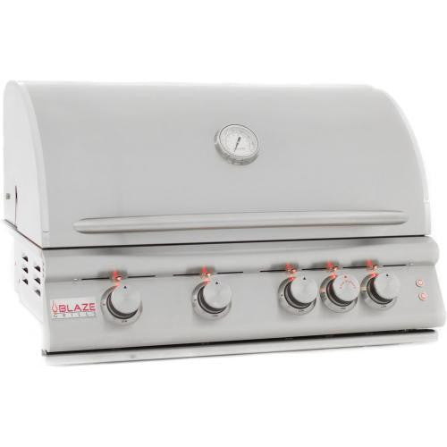 Blaze  LTE 32-Inch 4-Burner Built-In Propane Or Natural Gas Grill With Rear Infrared Burner & Grill Lights-BLZ-4LTE2