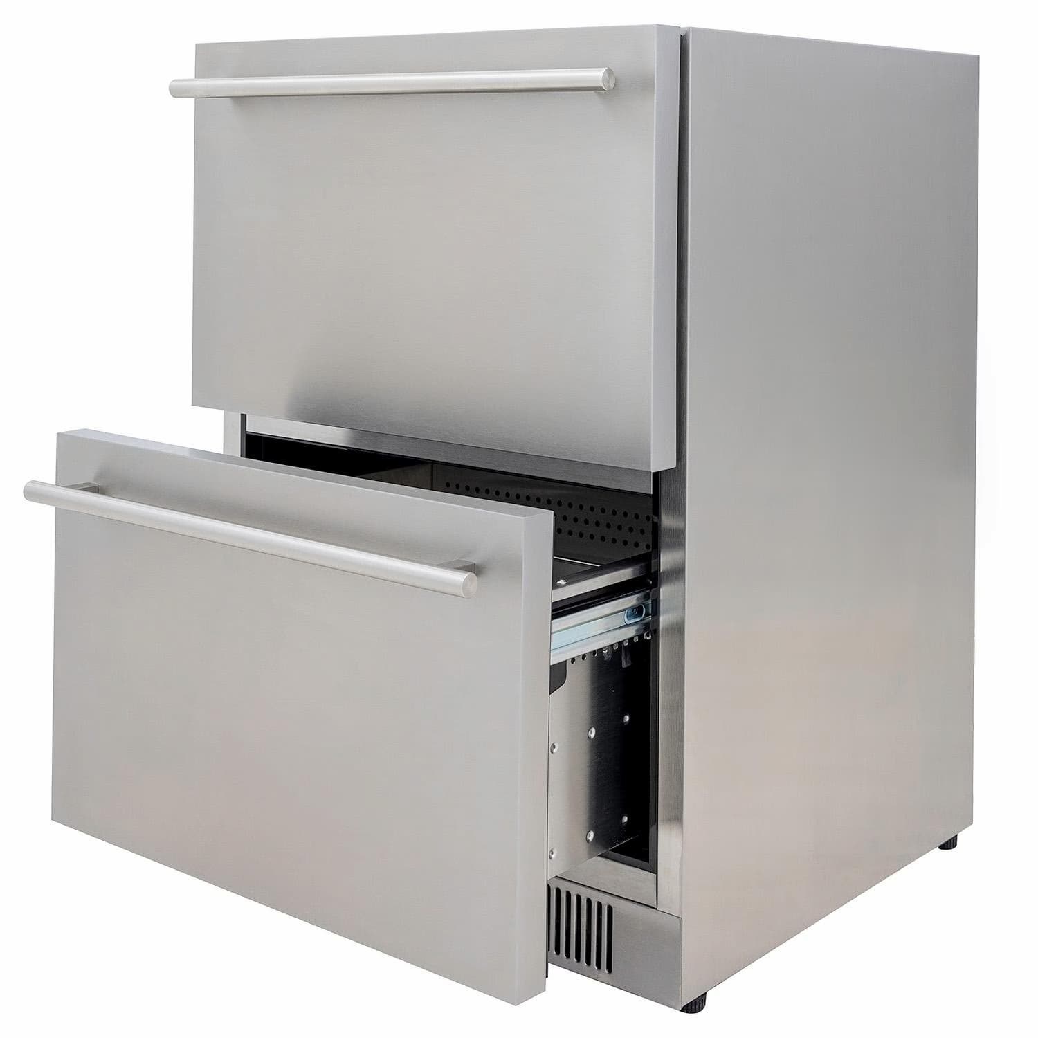Blaze 24-Inch 5.1 Cu. Ft. Outdoor Rated Stainless Steel Double Drawer Refrigerator - BLZ-SSRF-DBDR5.1