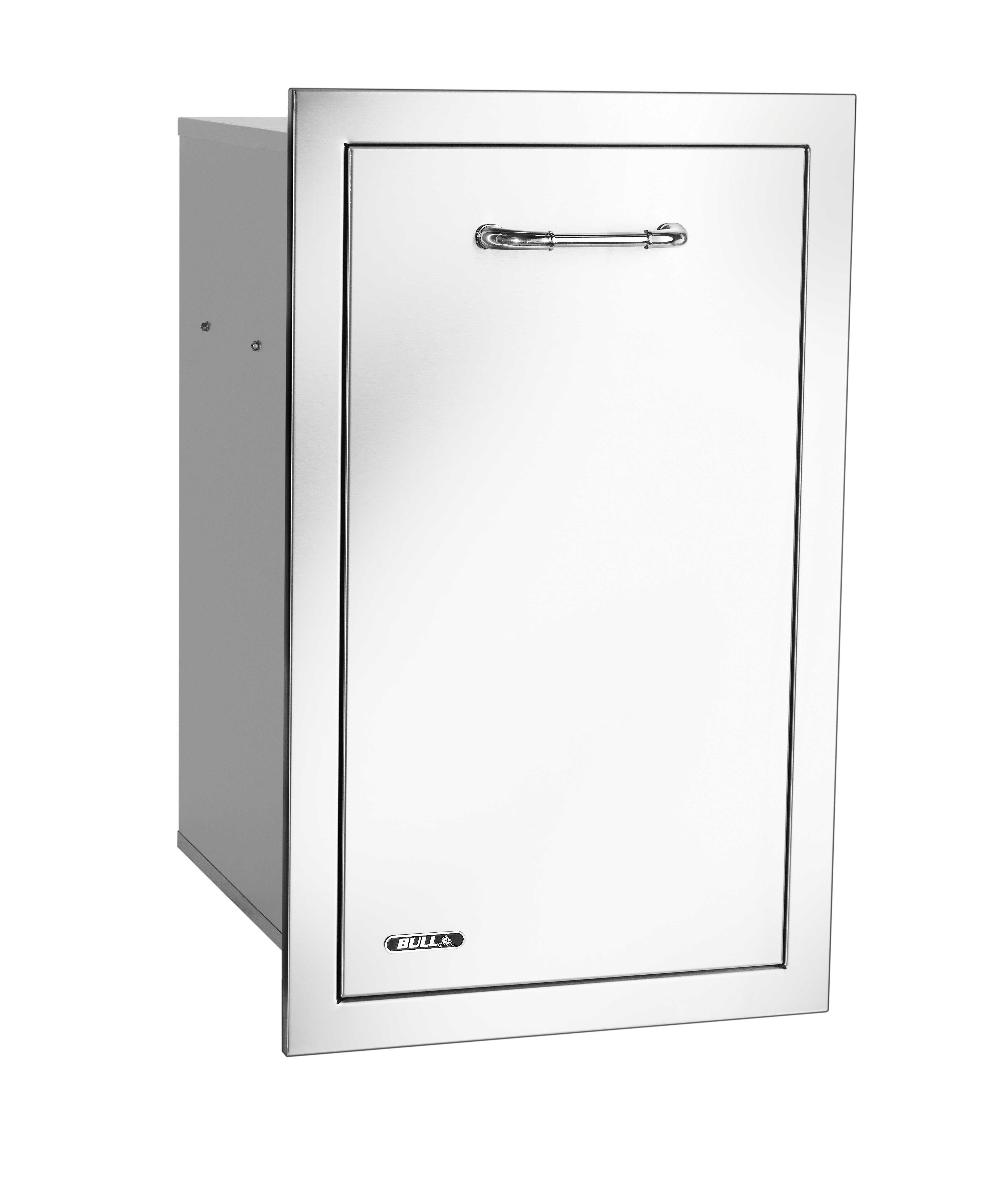 Bull 16" Slim Stainless Steel 10 Gallon Trash Drawer with Reveal (trash can included-56960